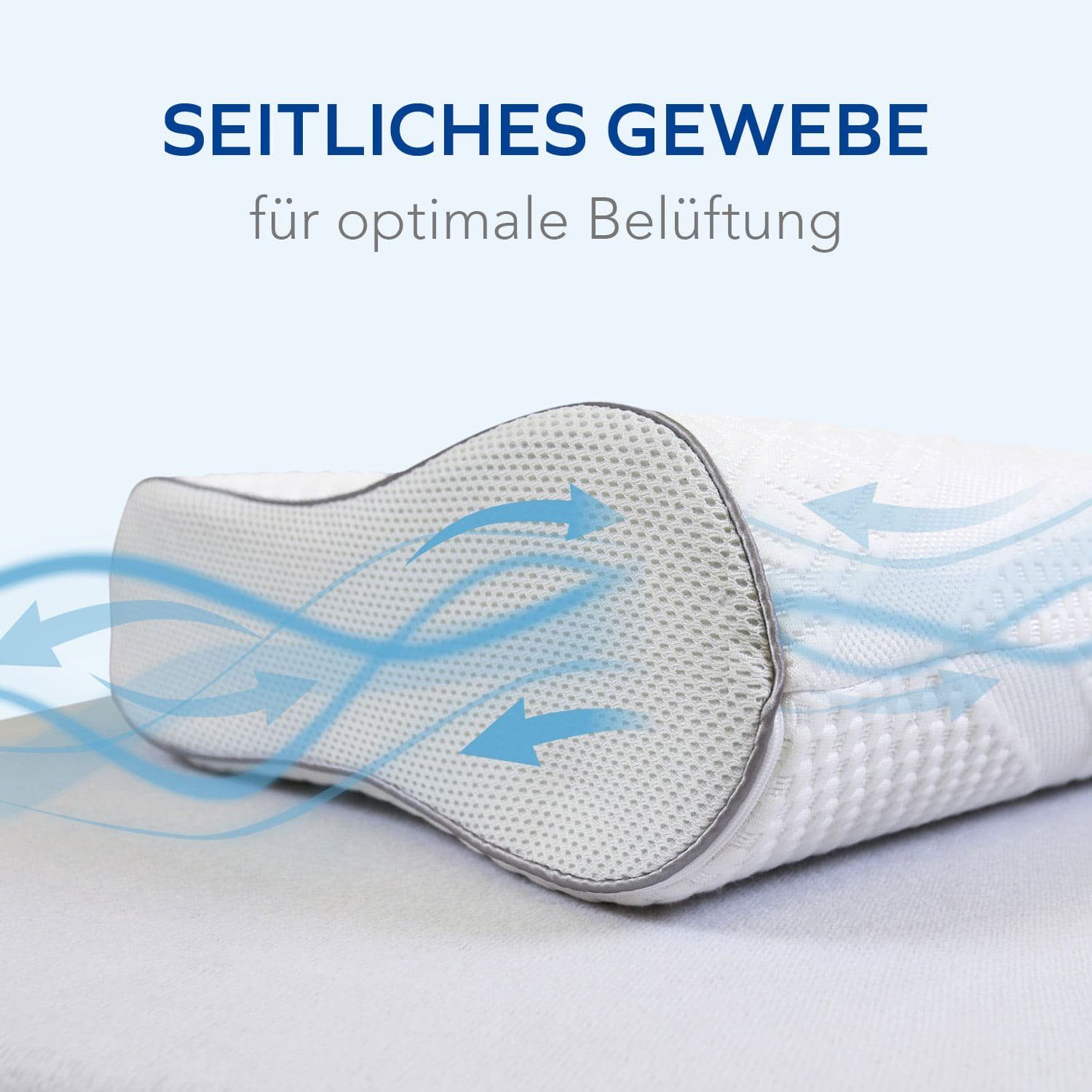 Nackenstützkissen »Air Wave«, Seitenschläfer, Füllung: Memory-Foam-Kern, Bauchschläfer MLILY, Rückenschläfer