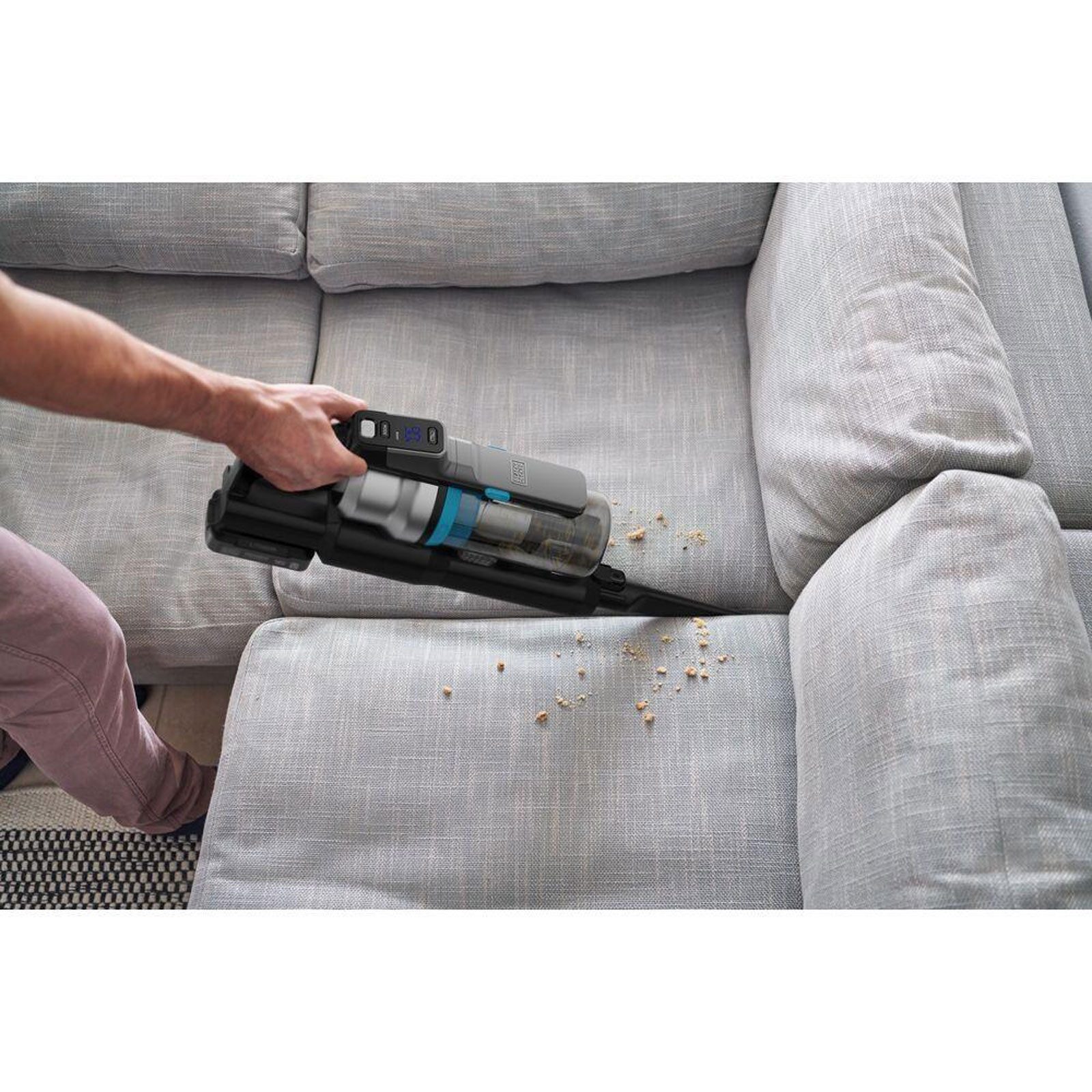 Black + Decker Akku-Hand-und Stielstaubsauger Black + Decker Premier 18V, Kabelloser Akku-Staubsauger, 18V, leicht und handlich