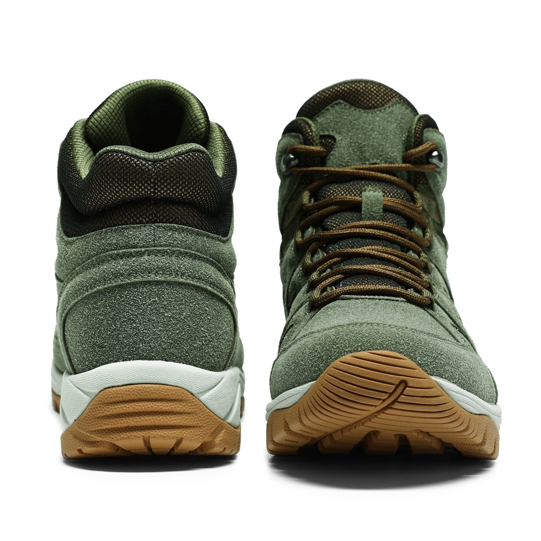 YOUTHUP MID Suede-Outdoorschuh Wanderschuh Herren wasserdichter rutschfester Outdoorschuh Sportschuh