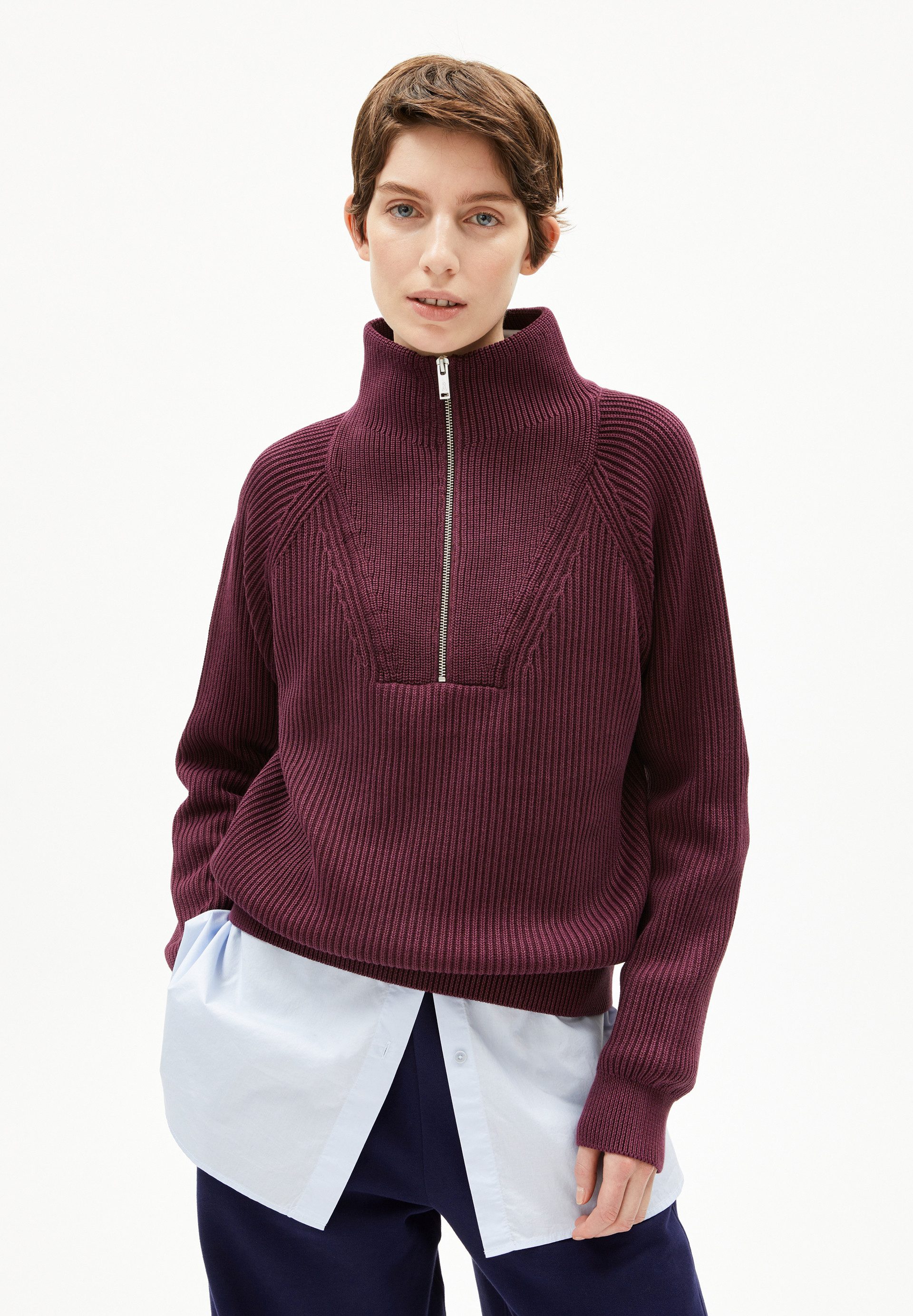 Armedangels Strickpullover RONYIAAS GMT DYE Pullover aus Bio-Baumwolle (Loo günstig online kaufen