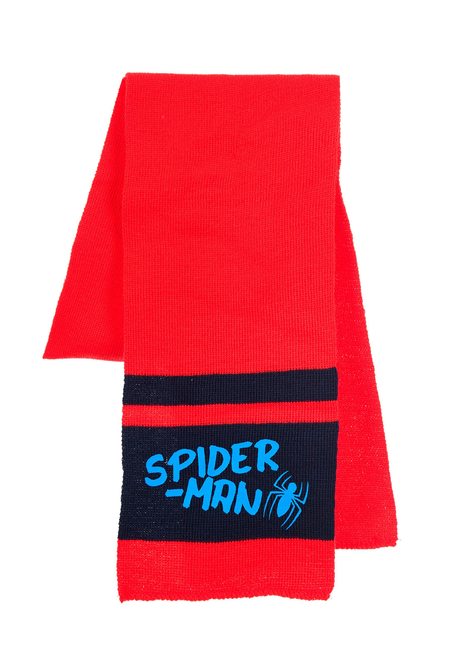 Spiderman Mütze & Schal MARVEL Kinder Winter-Set Bommelmütze, Schal und Handschuhe (SET, 2-tlg)