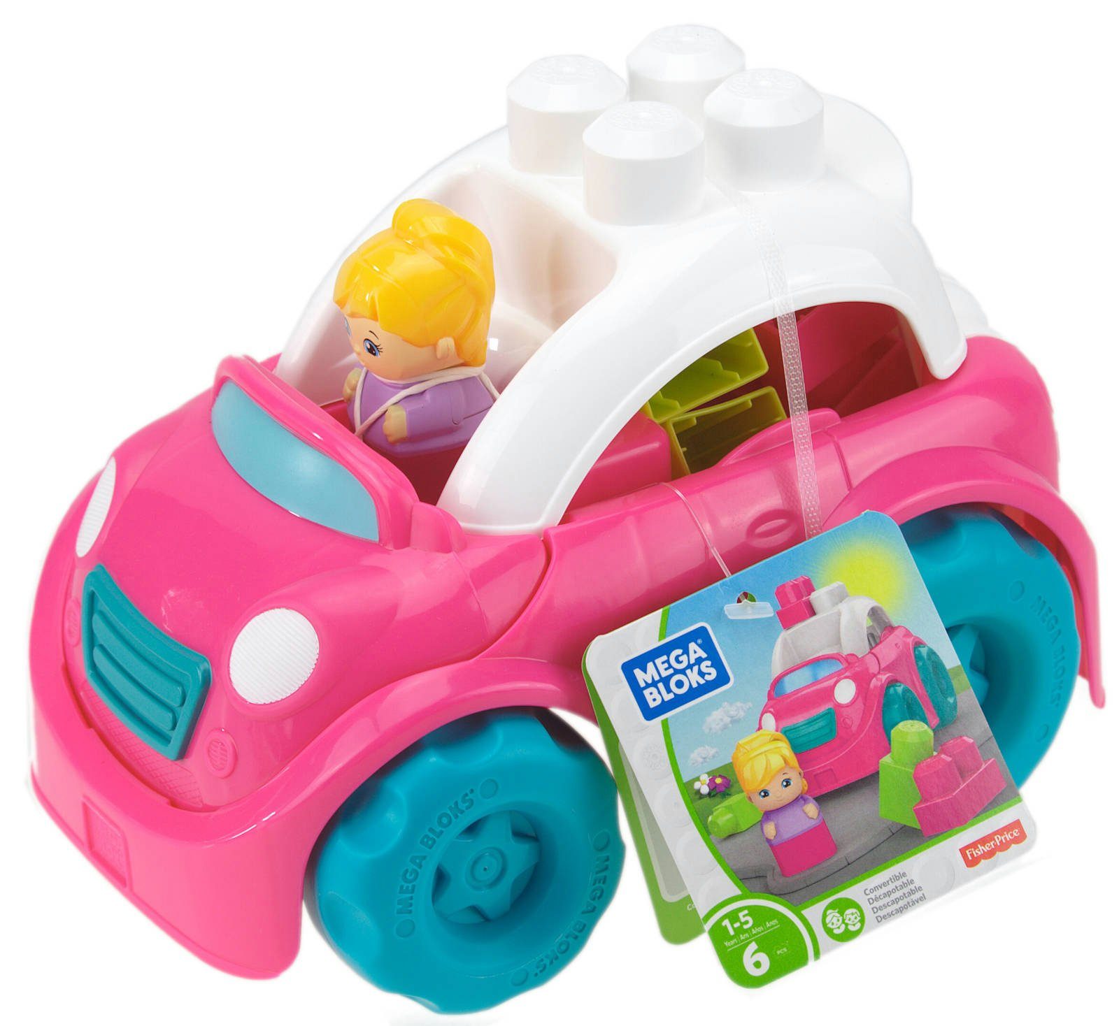 MEGA BLOKS Mega Bloks Cabrio Fahrzeug Bausteine Fisher-Price Spielbausteine