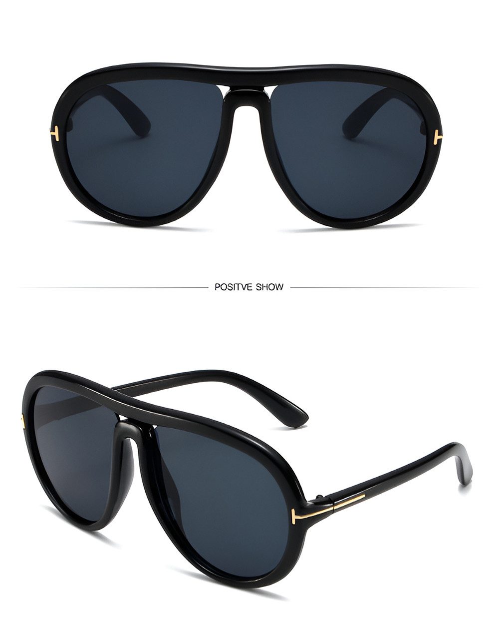 PACIEA Sonnenbrille Damen Herren Oversized UV Schutz Fahrer Sport Outdoor