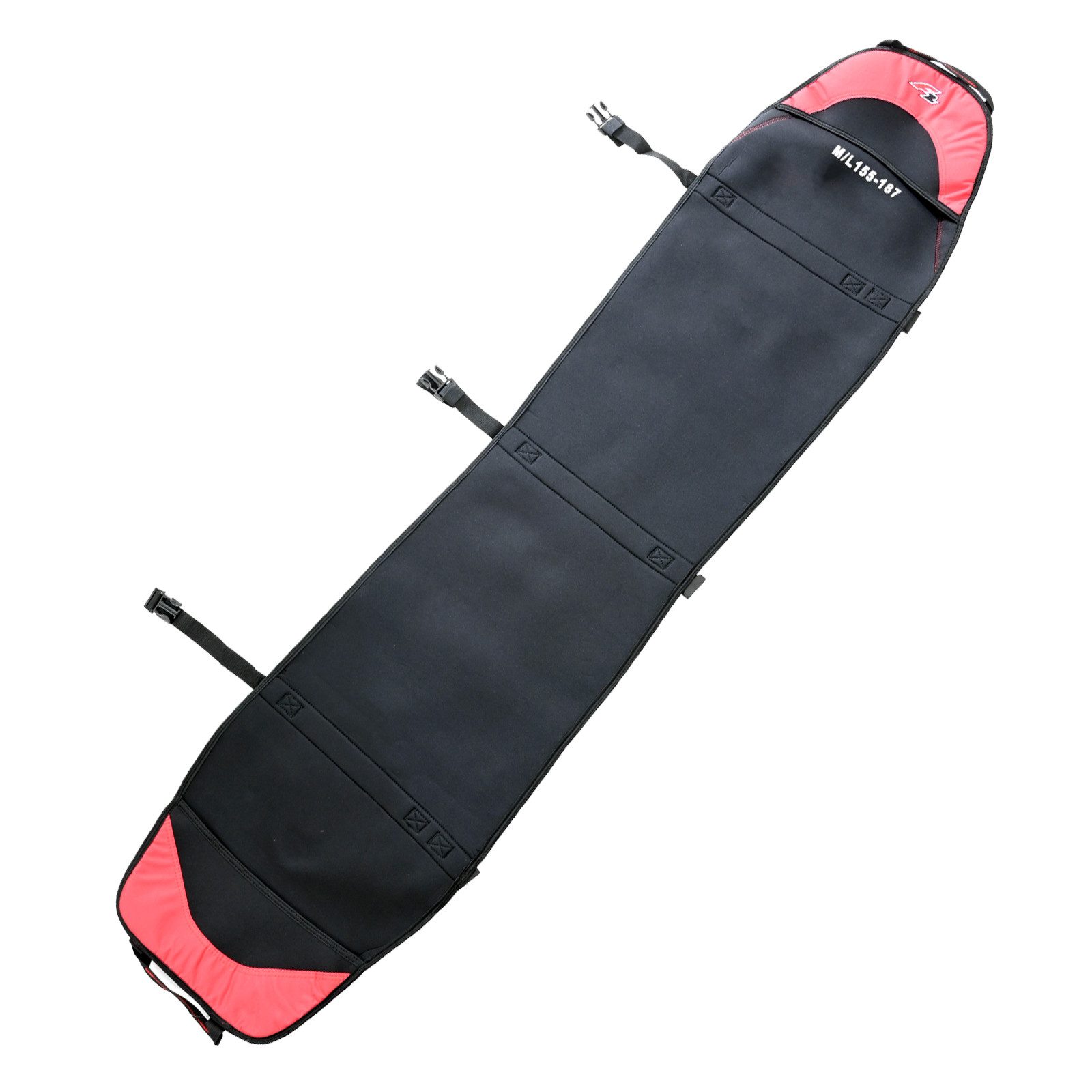 F2 Board Bag F2 Boardbag Neopren Cover Sondermodell M/L Schwarz/Rot