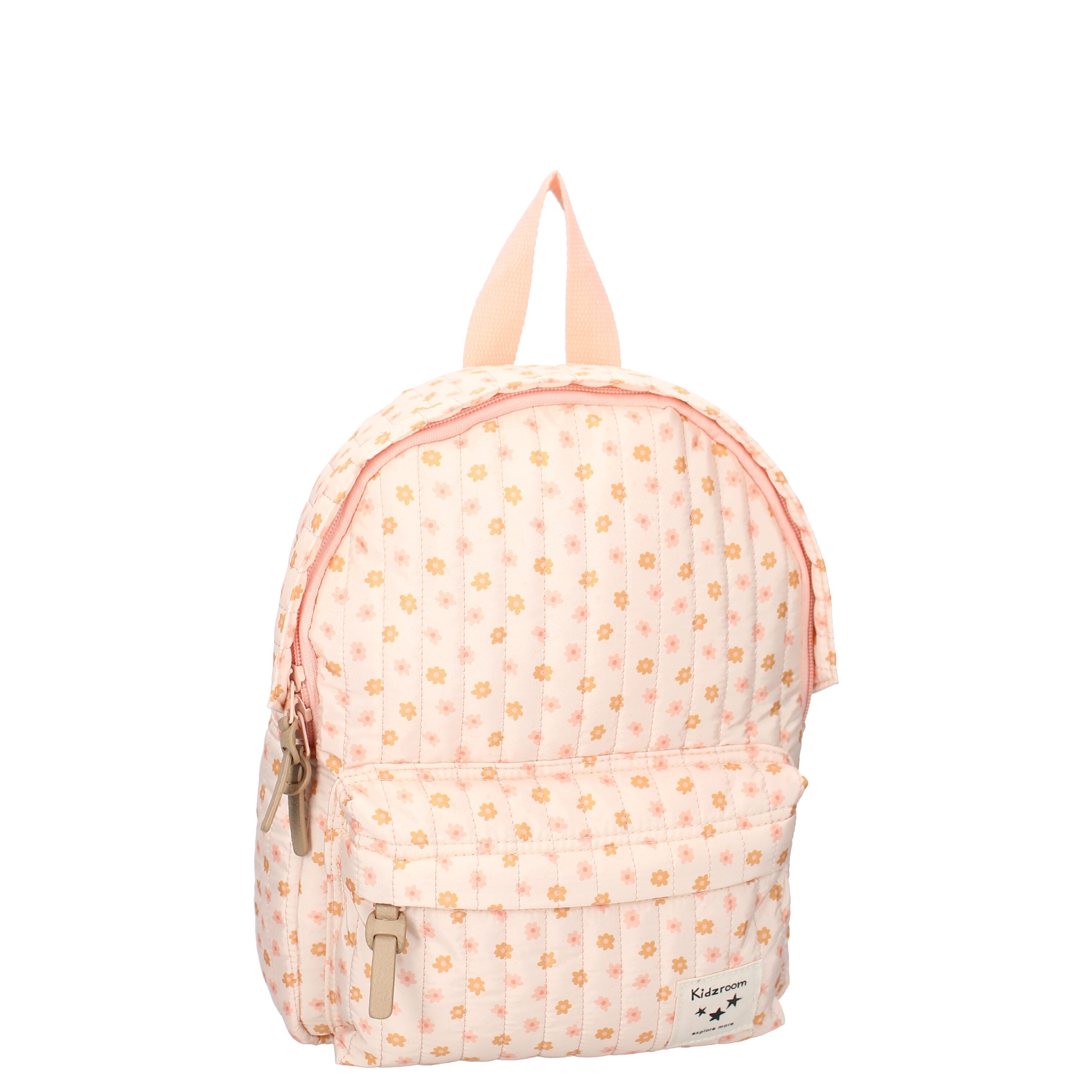 Kidzroom Kinderrucksack Rosa Rucksack mit Blumenprint für Kinder