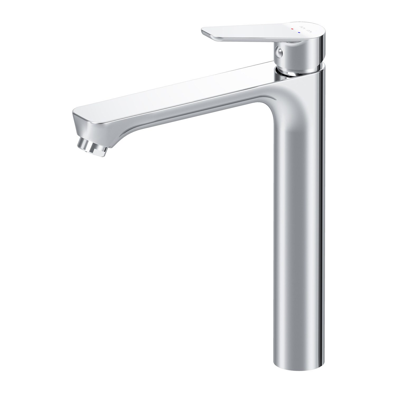 AM.PM Waschtischarmatur Badarmatur Bad Armatur HIT L-Größe Wasserhahn Waschbeckenarmatur (Waschbecken- & Waschtisch- Mischarmatur, Mischbatterie inkl. 2 x G 3/8-Anschluss) Einhebelmischer mit Hohem Auslauf