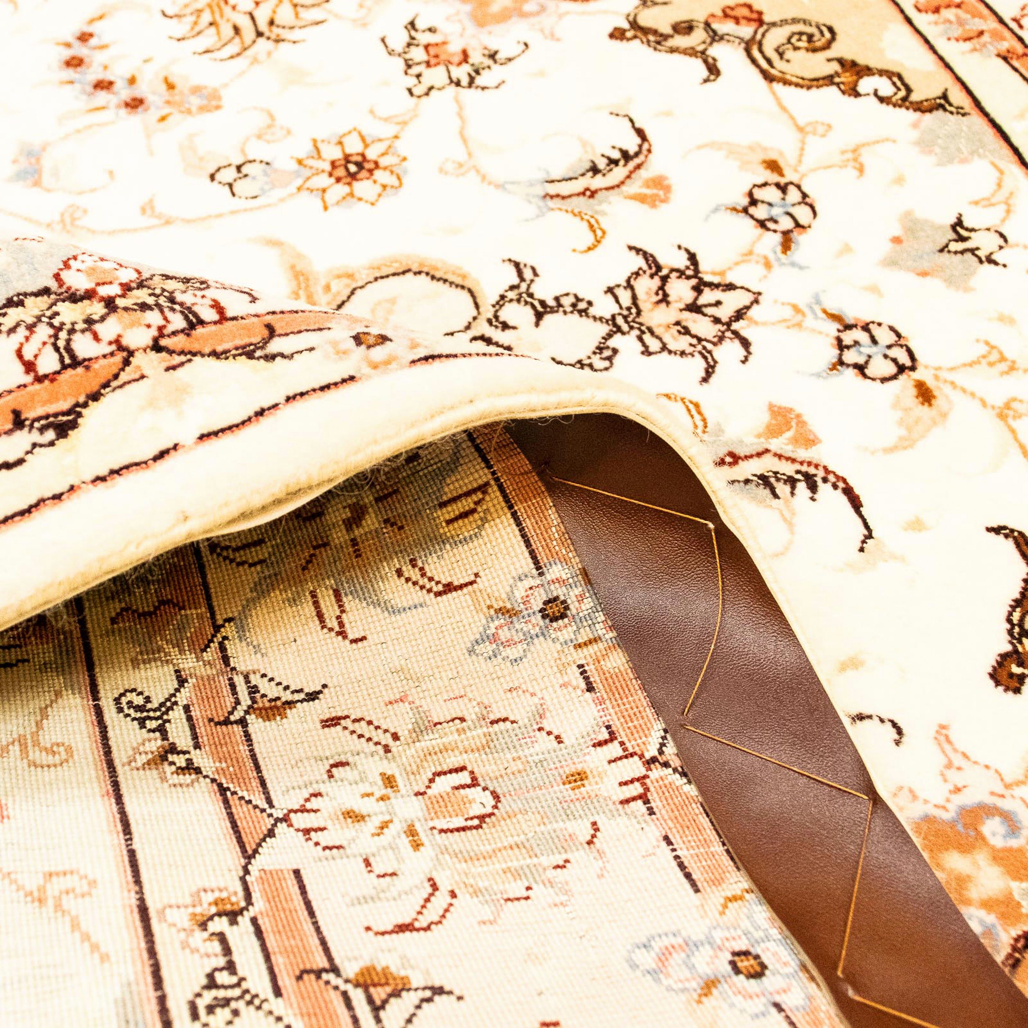 Orientteppich Perser - Royal morgenland, beige, Einzelstück cm 103 - Handgeknüpft, 7 x mit mm, rechteckig, Höhe: - - Zertifikat Wohnzimmer, 141 Täbriz
