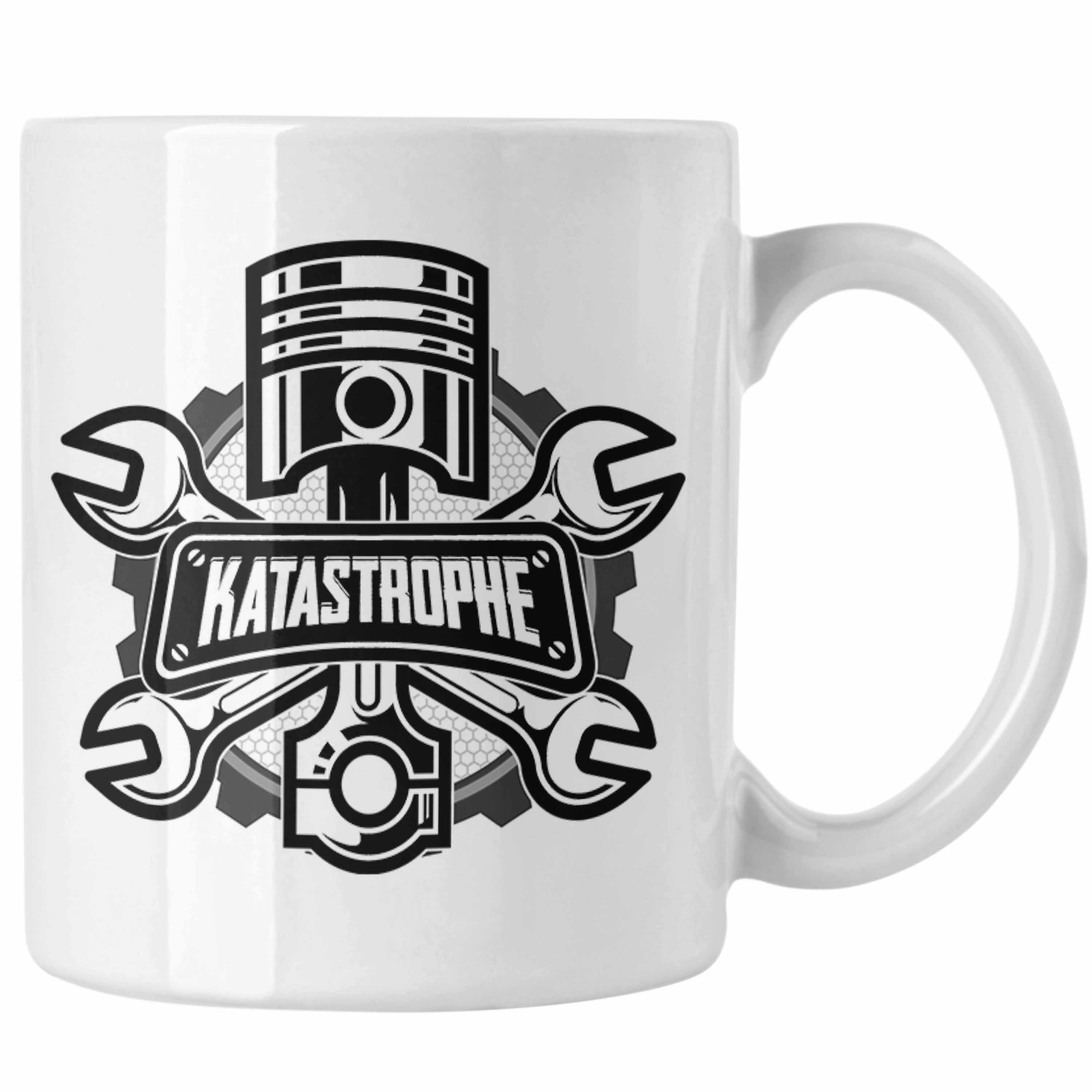 Trendation Tasse KFZ Mechaniker Tasse Geschenk Spruch Männer KFZ Mechatroniker Geschenk Weiss | Teetassen