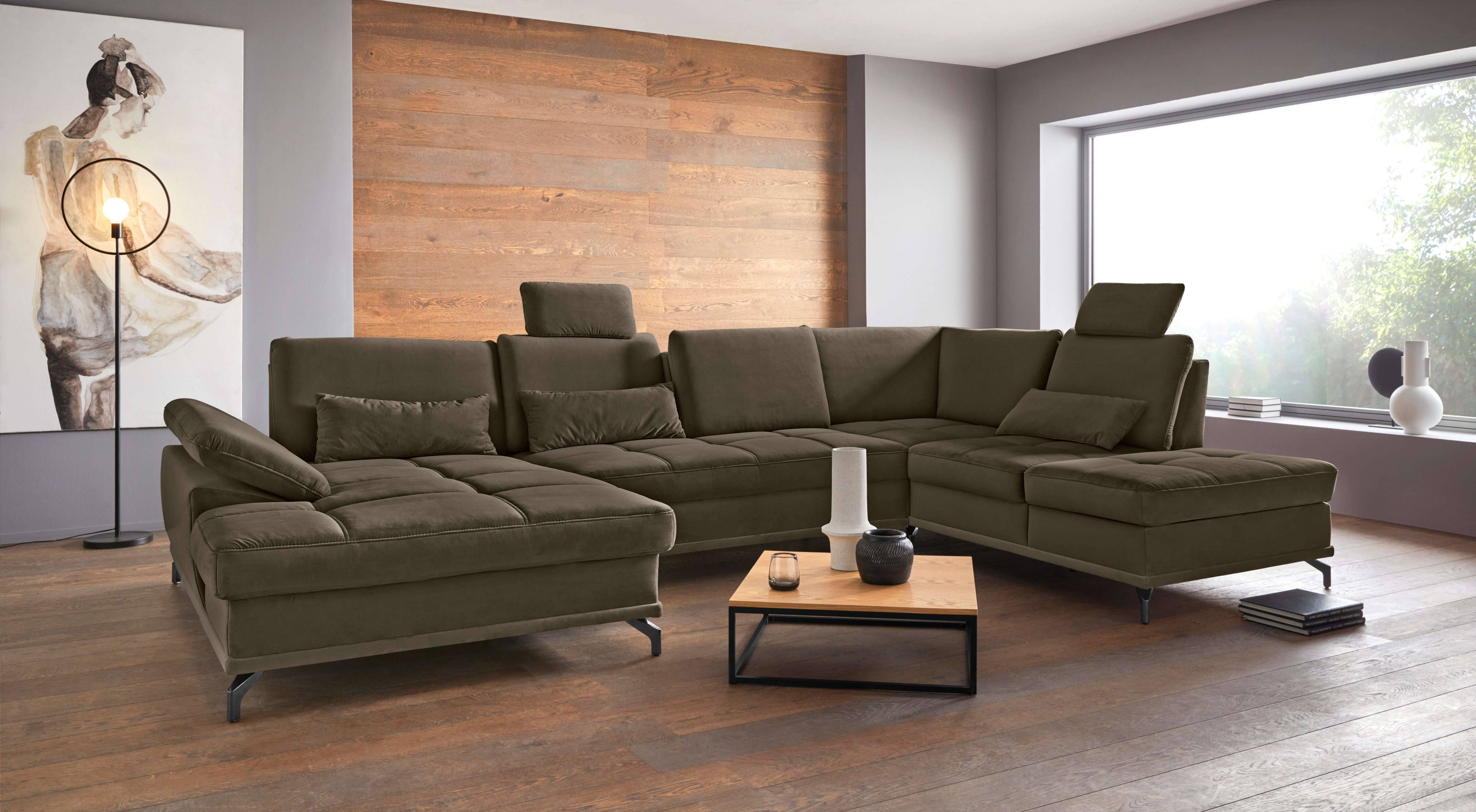 OTTO home Wohnlandschaft Costello U-Form, B: 363 cm mit Sitztiefen-, Armtei günstig online kaufen