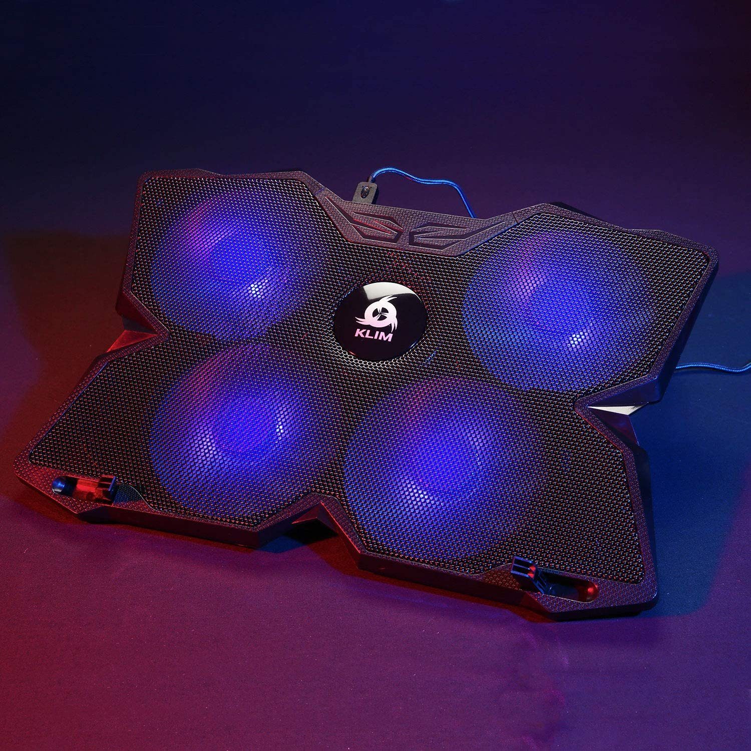 KLIM Notebook-Kühler Wind, Laptop-Kühlpad – der leistungsstärkste schnelle Kühlventilator