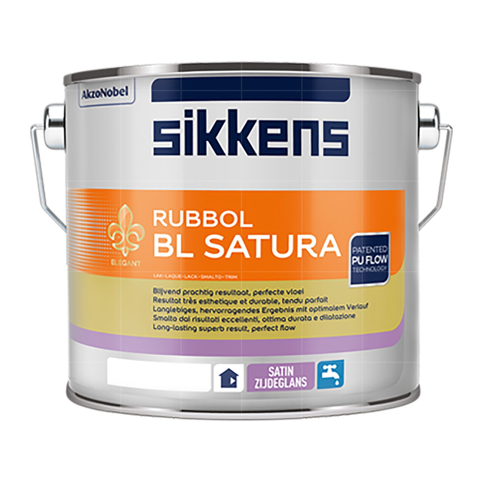 Sikkens Tür- und Fensterlack RUBBOL BL SATURA - 2.5 LTR (WEISS)
