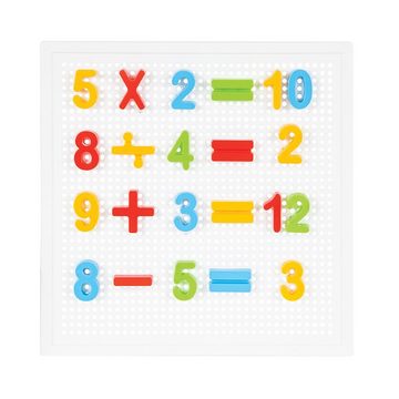 Pilsan Lernspielzeug Buchstaben Zahlen Lernset03297, bunte Buchstaben, Steckspiel 222-tlg