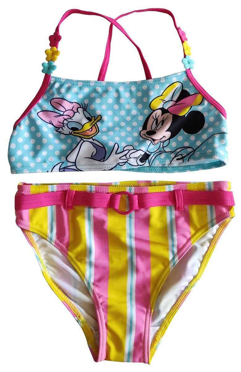 Sun City Minnie Daisy Badeanzug Badeanzug Duck Maus mi Disney Bikini Rosa 2-teilig Türkis