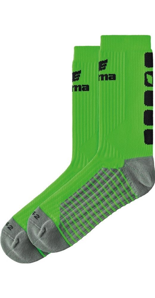 Erima Sportsocken Crew 5-Cubes grün/schwarz - 1 Paar günstig online kaufen