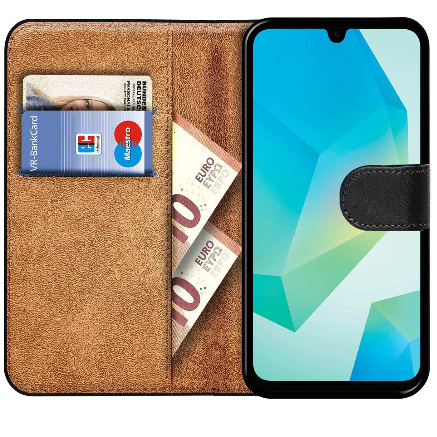 CoolGadget Handyhülle Wallet Klapp Tasche Book Case für Samsung Galaxy A16 5G, Hülle Klapphülle Flip Cover Etui Schutzhülle – Bild 2 von 5