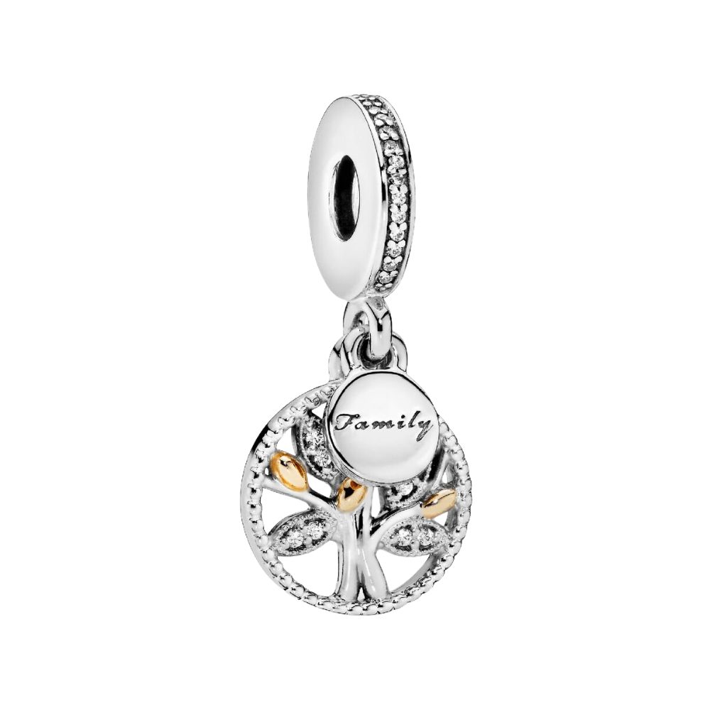 Pandora Charm-Einhänger 791728, Baum, Familie, Zirkonia