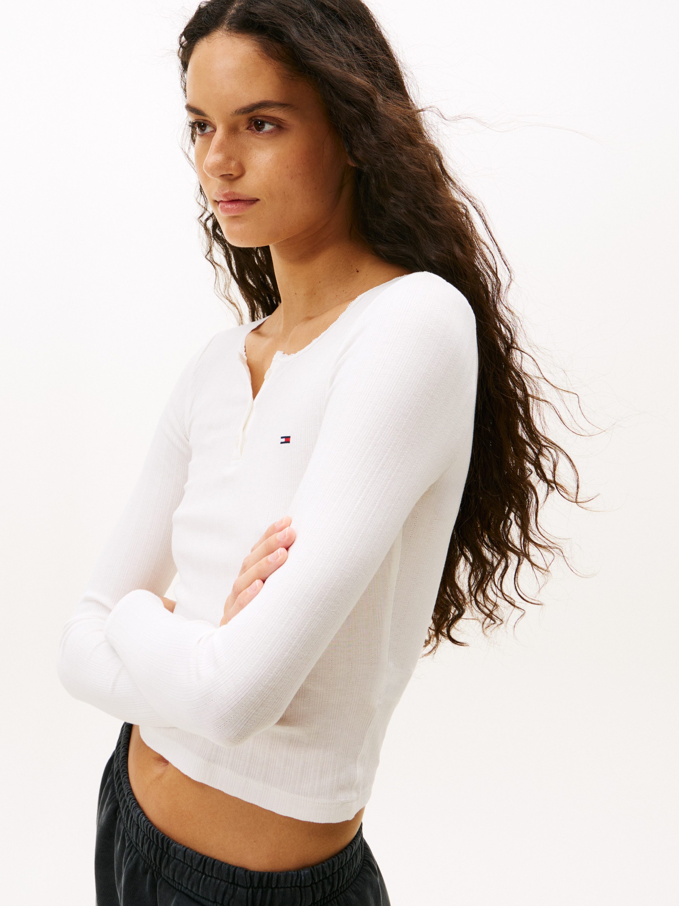 Tommy Jeans Langarmshirt TJW SLIM SH günstig online kaufen