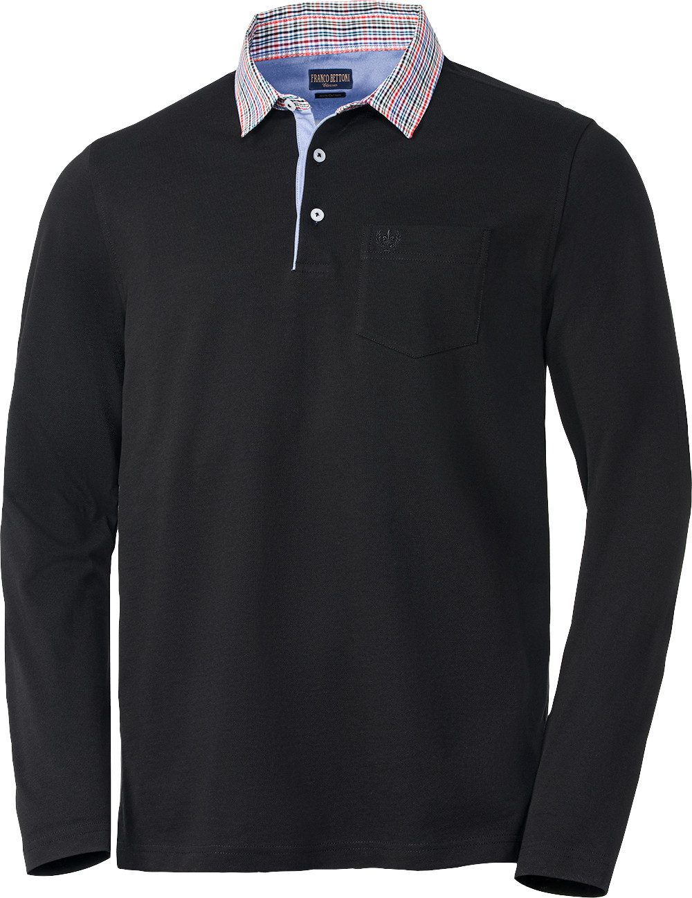 Franco Bettoni Langarm-Poloshirt Hohe Hautverträglichkeit durch günstig online kaufen