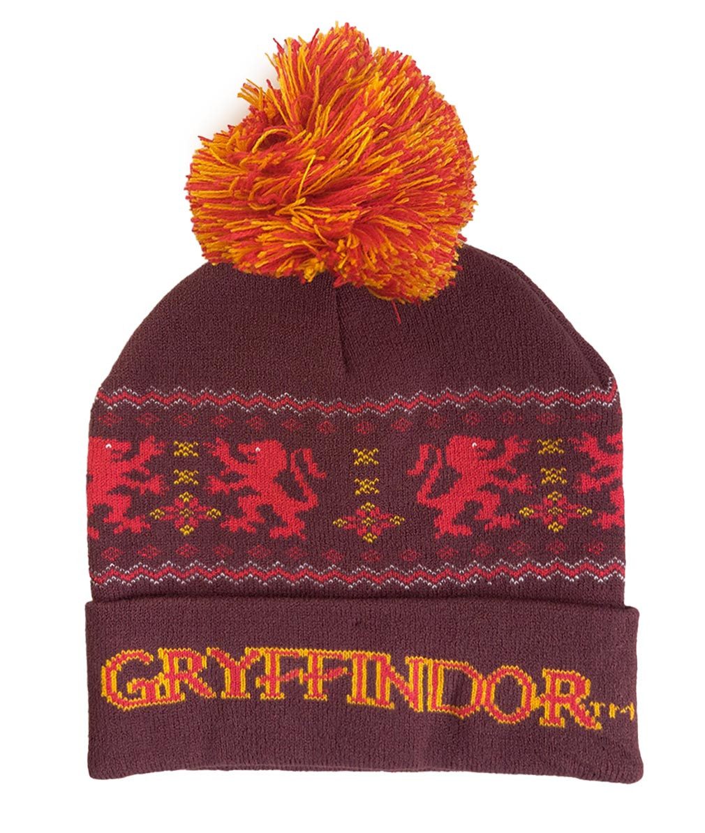 Harry Potter Bommelmütze Gryffindor Snow Pom Beanie Hogwarts Strickmütze Bommelmütze
