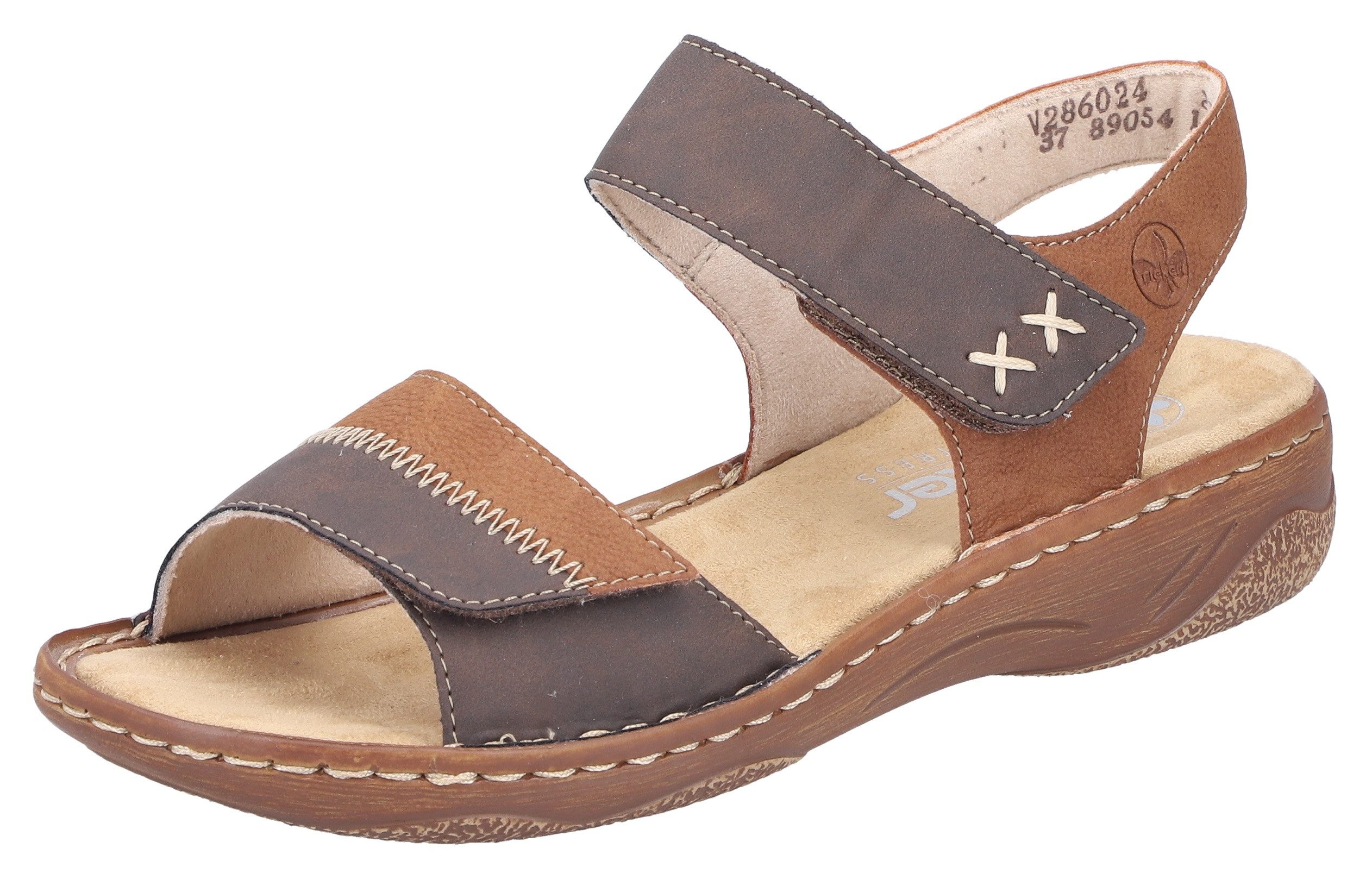 Rieker Sandale Riemchensandale, Sommerschuh, Sandalette, Klettschuh günstig online kaufen