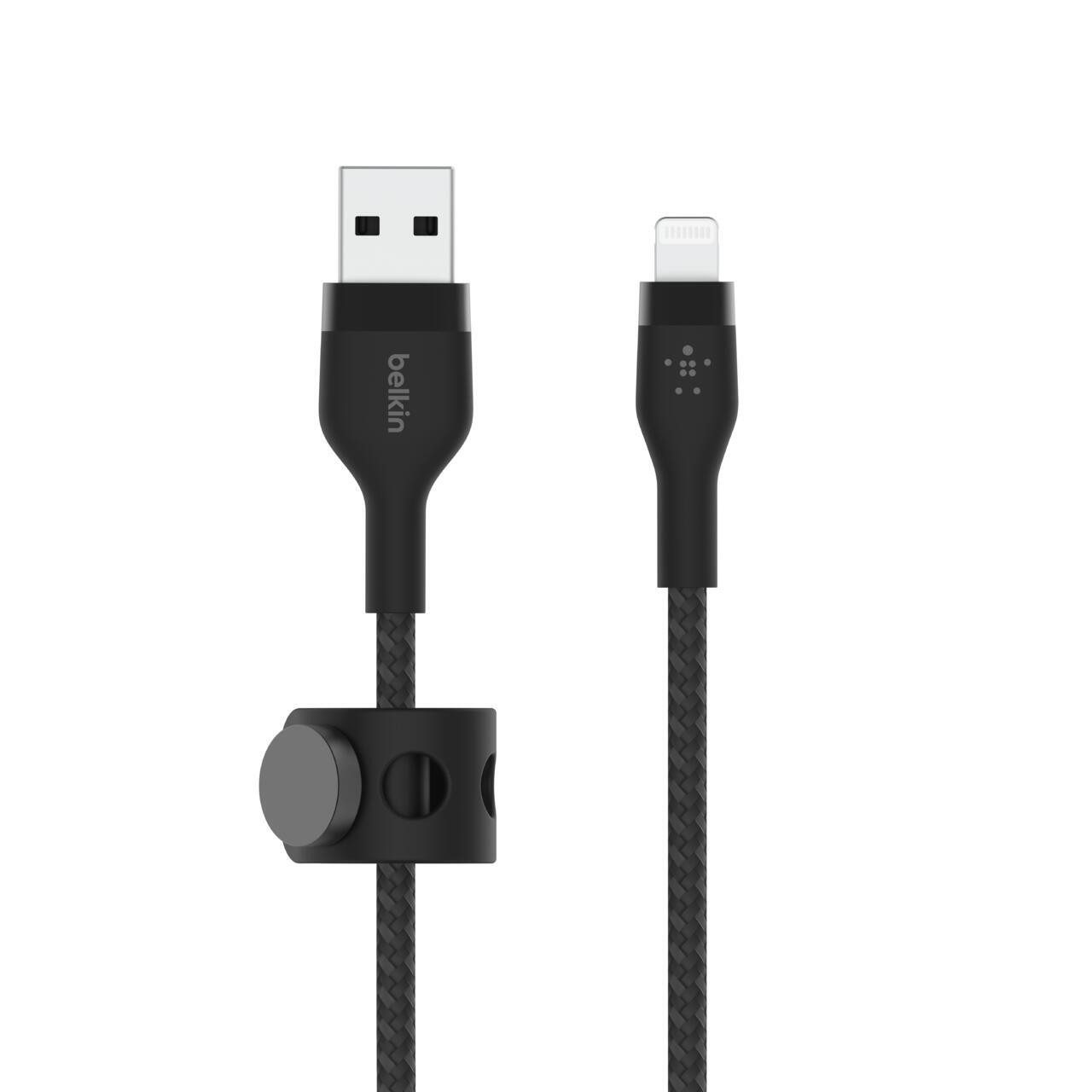 Belkin CAA010bt2MBK BoostCharge Pro FlexUSB-A-Kabel mit L Headset
