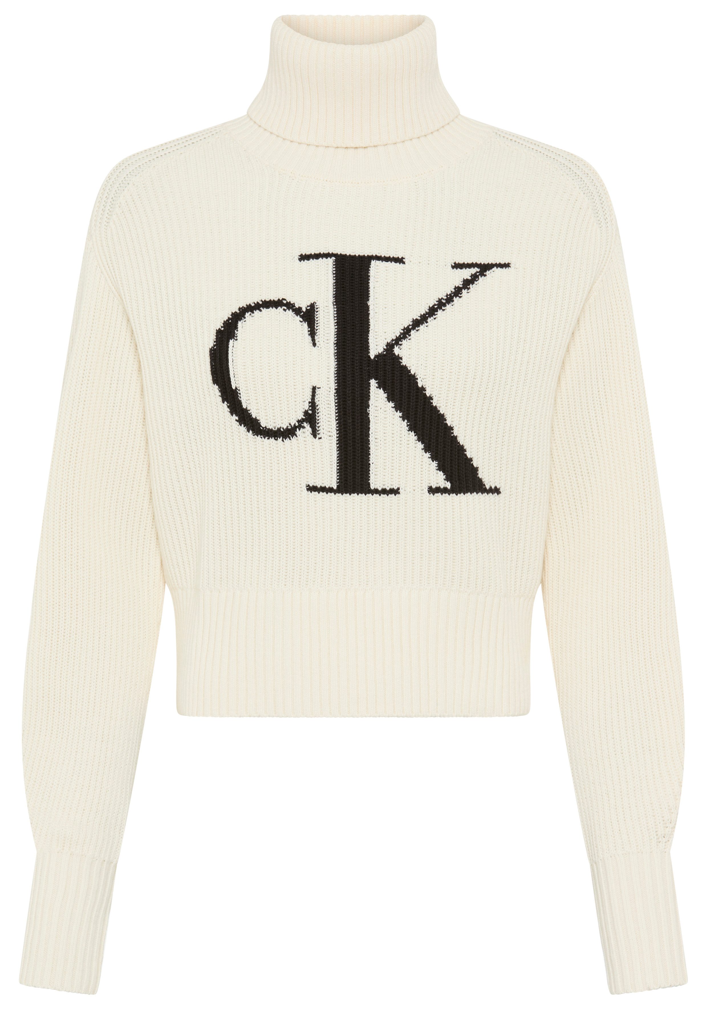 Calvin Klein Jeans Strickpullover Rollkragen, loose günstig online kaufen