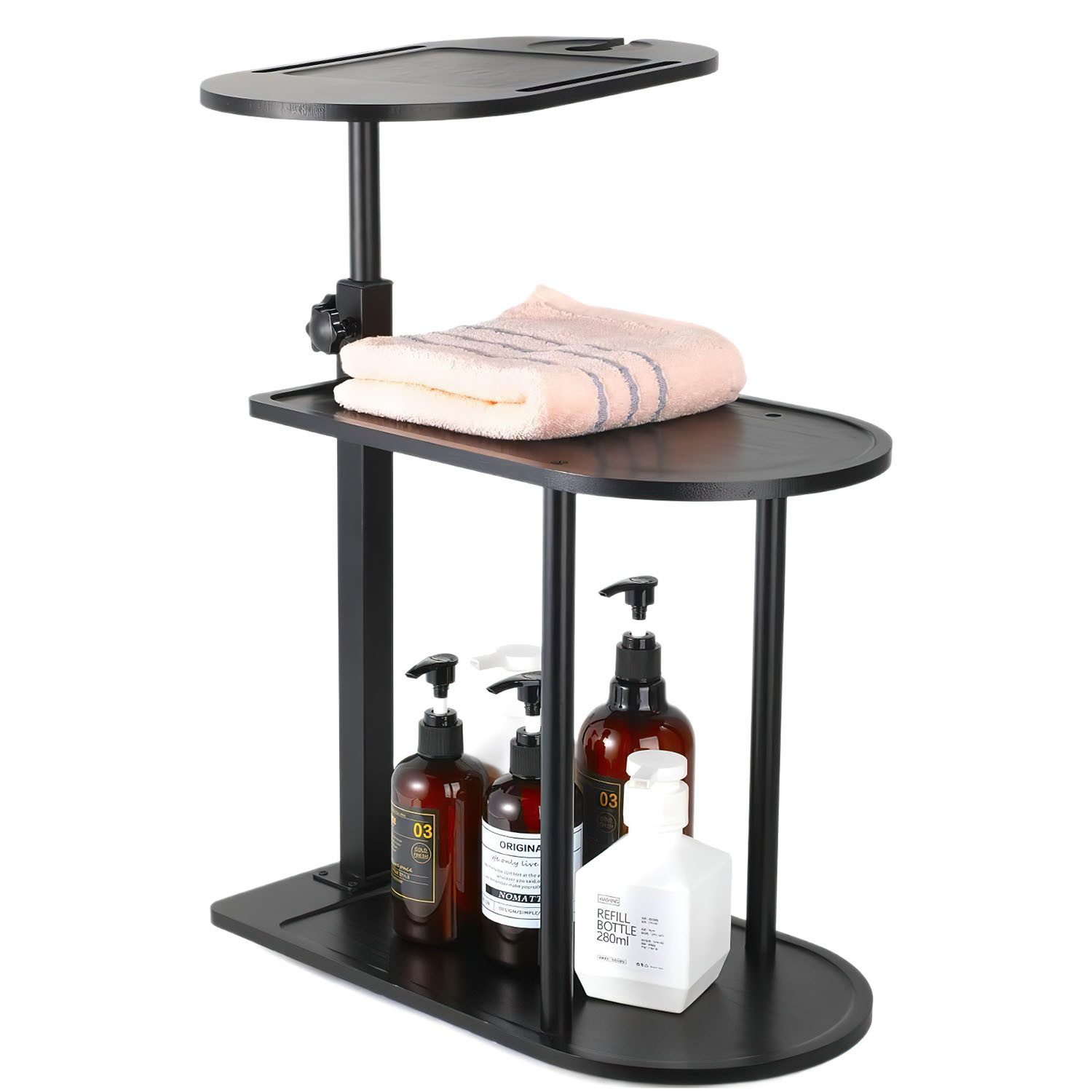 HEYHIPPO Duschregal Dreischichtiges Bambus-Lagerregal über dem Badewannen-B günstig online kaufen