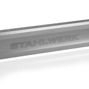 STAHLWERK Spannzwinge Spannzwinge für Schweißtische 80 x 300 mm, (Packung, 1 St), zum Fixieren von Werkstücken Vernickelter Schaft