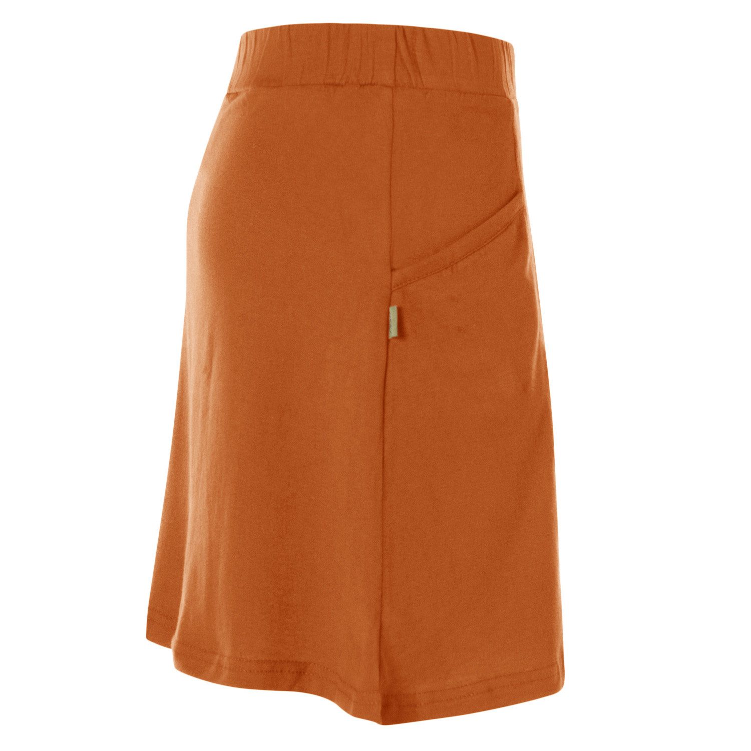 Vishes Minirock Kurzer Damen Basic-Rock Mini-Rock Baumwoll-Rock Einfarbig Schlicht Elfen, Hippie, Ethno Style