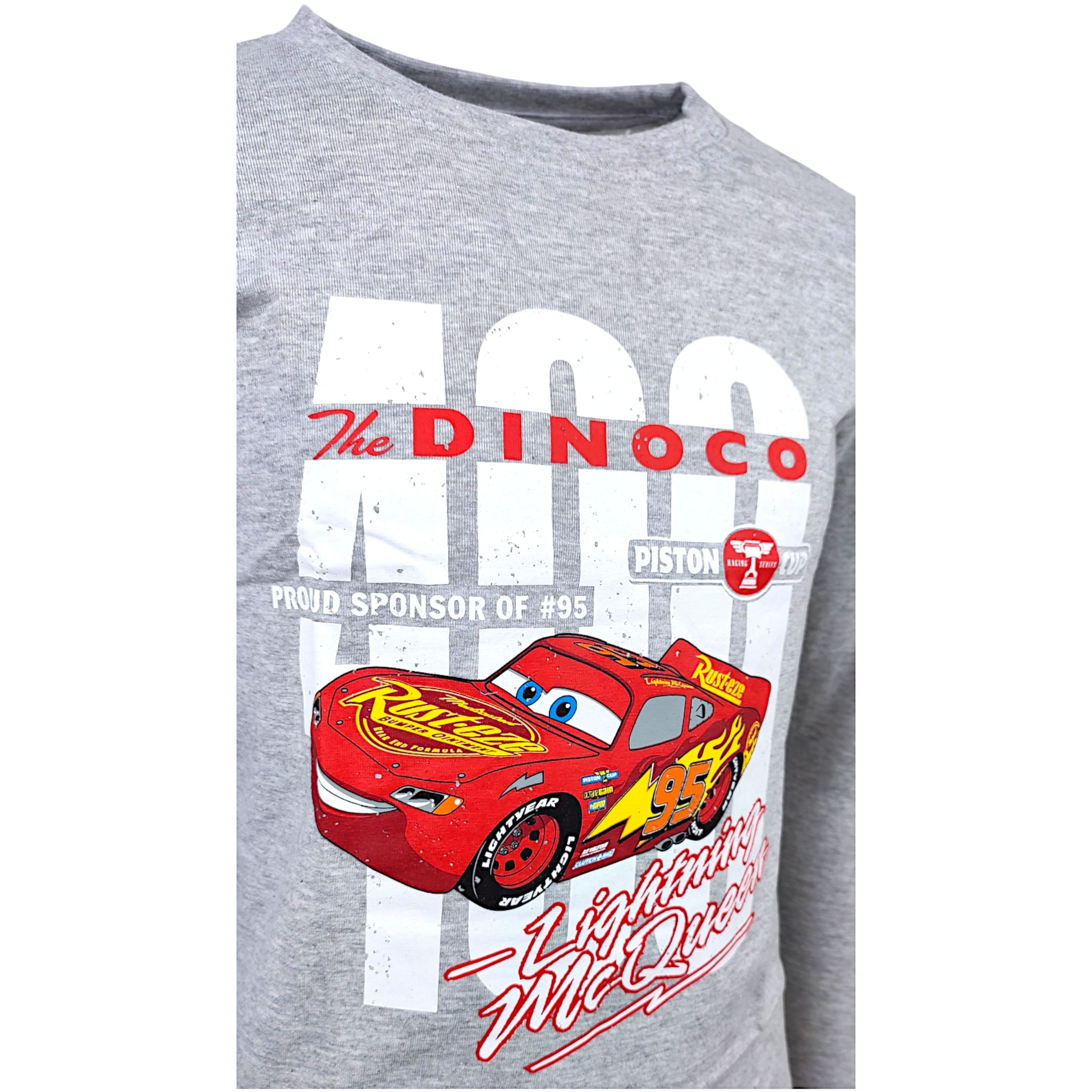Disney Cars Langarmshirt Lightning McQueen Jungen Shirt aus Baumwolle Gr. 98 - 128 cm