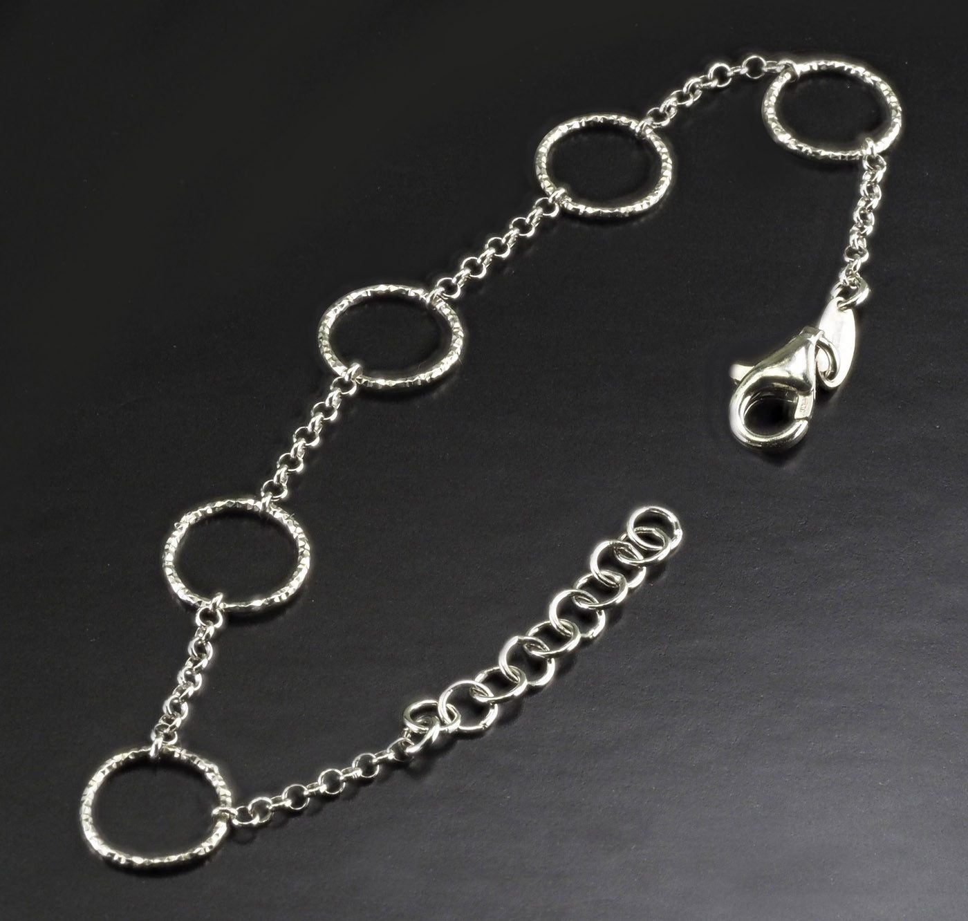 Der Kettenmacher Armkette 925 Silber Damen Armband Fantasie FAR2-19S, diamantiert