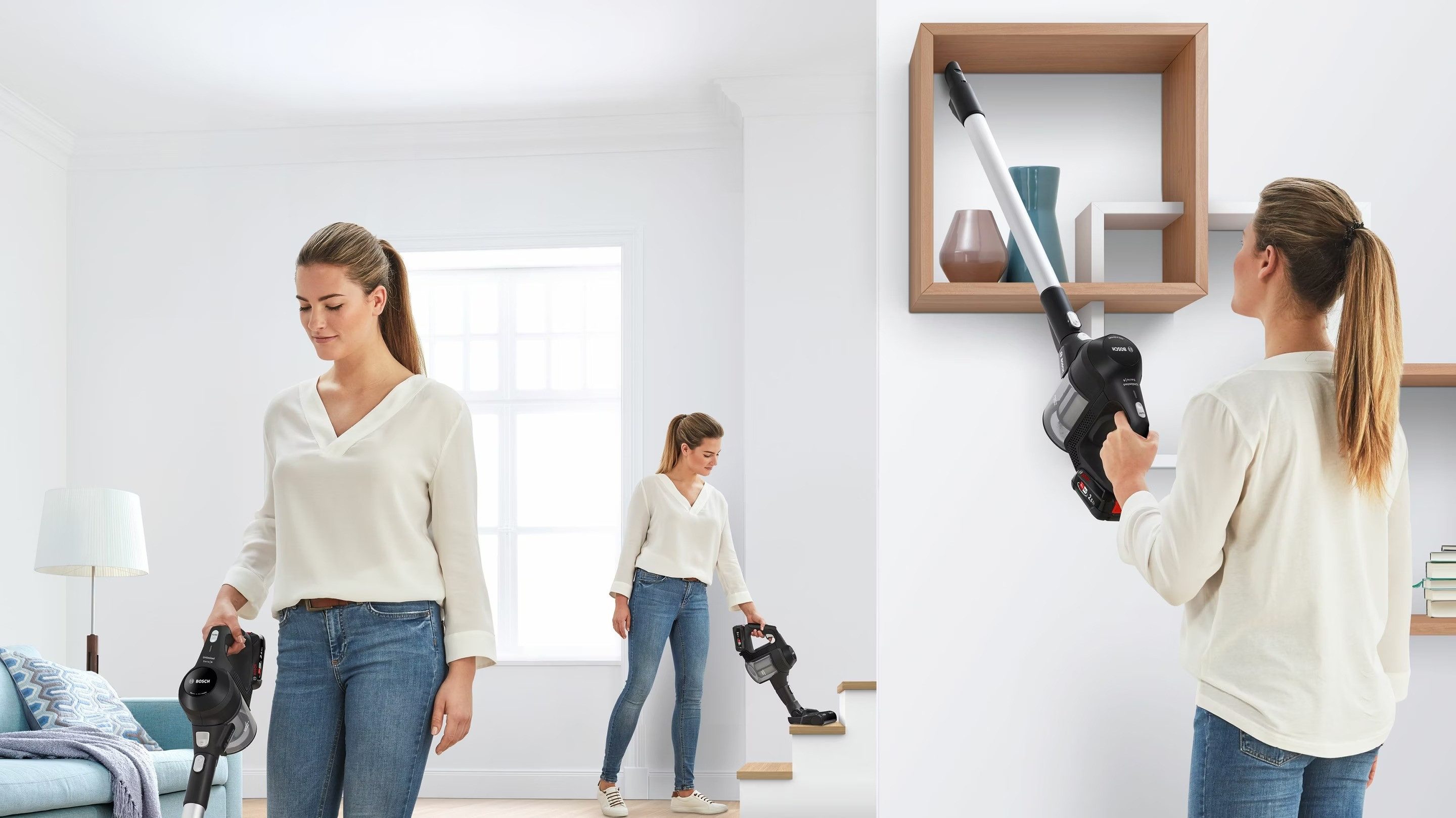 BOSCH Akku-Stielstaubsauger Unlimited Serie 6 BBS611BSC, beutellos