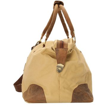 Dermata Reisetasche - Reisetasche Canvas/Leder Kombination 50 cm (1-tlg)