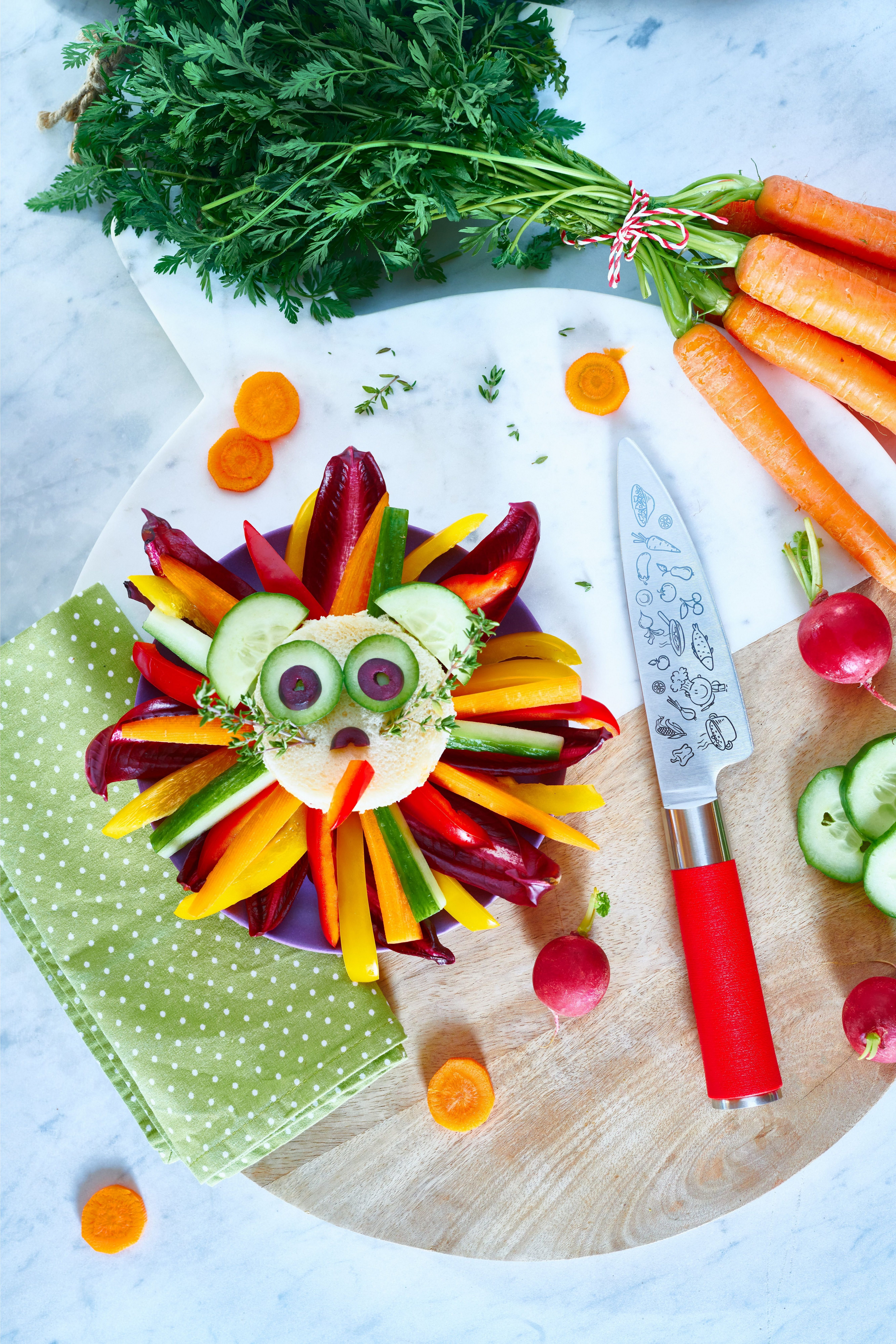 F. DICK Kinderkochmesser F. DICK Kochmesser für Kinder Little Chef Red Spirit (Klinge 15 cm