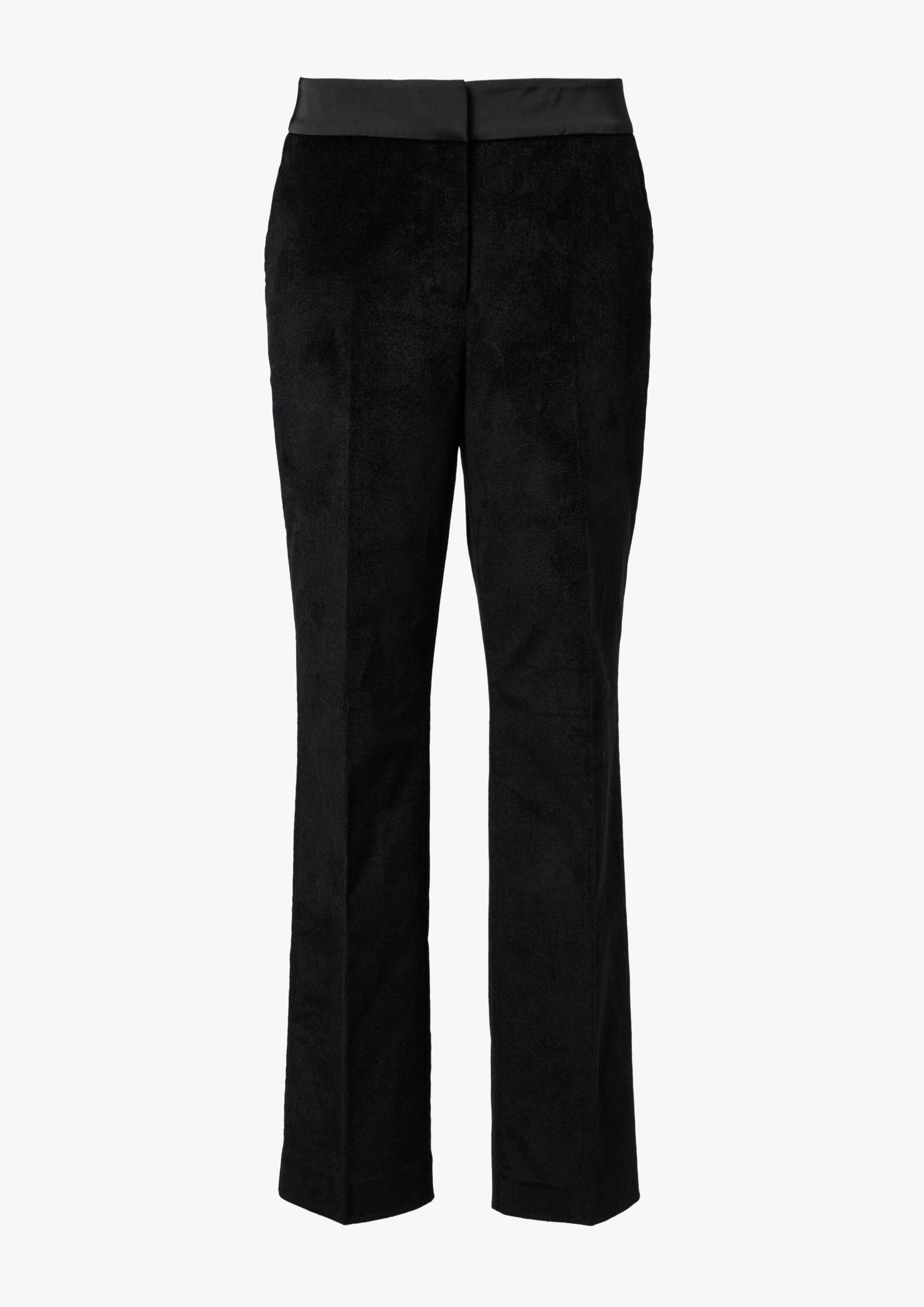 comma 7/8-Hose Hose Samthose mit satiniertem Bund