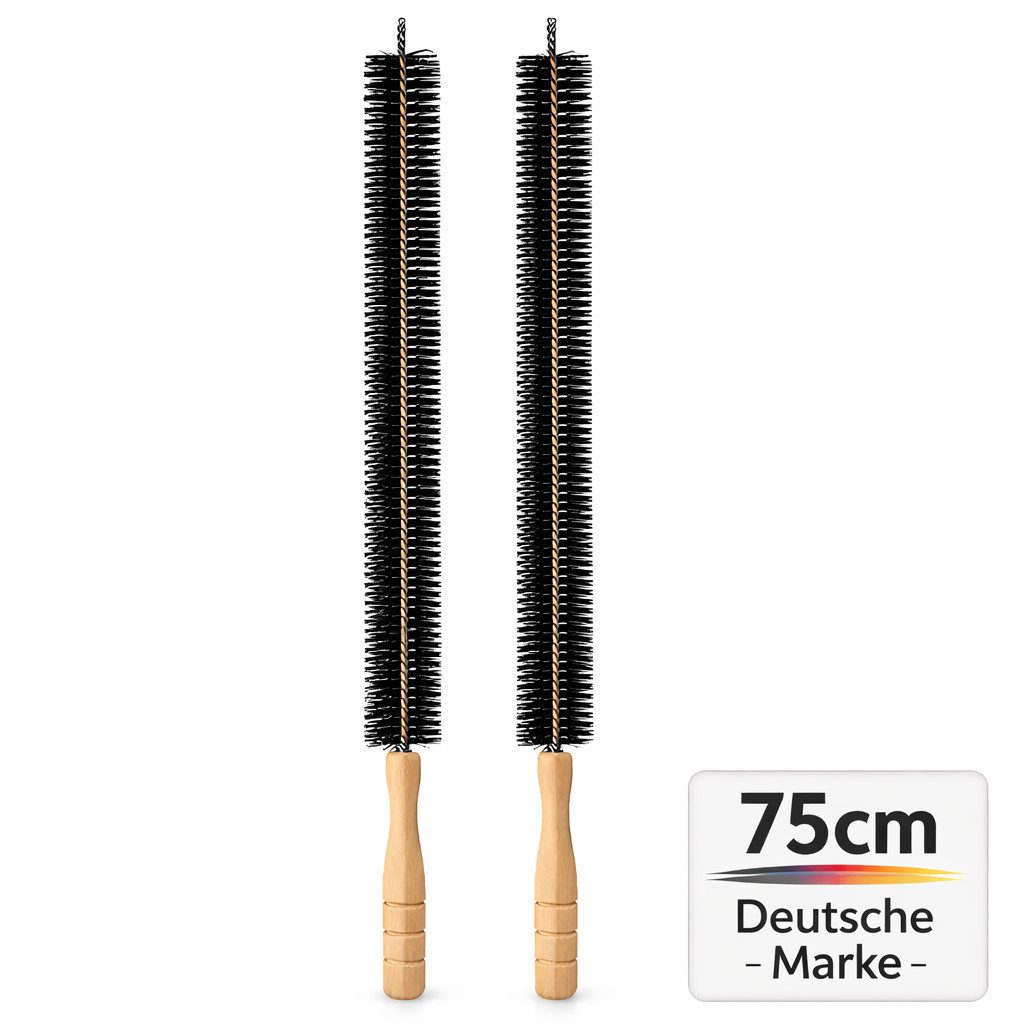 ZUKUNFTSENKEL Reinigungsbürste Heizungsbürste 2er Pack 120 cm Flexible Heizkörperbürste, Heizung, Heizkörper, Enge Spalten, Enge Zwischenräume, (Bürste für schwer erreichbare Stellen 2er Set, 2-tlg., robuste Borsten), Extra lang für Flachheizkörper & Ripp