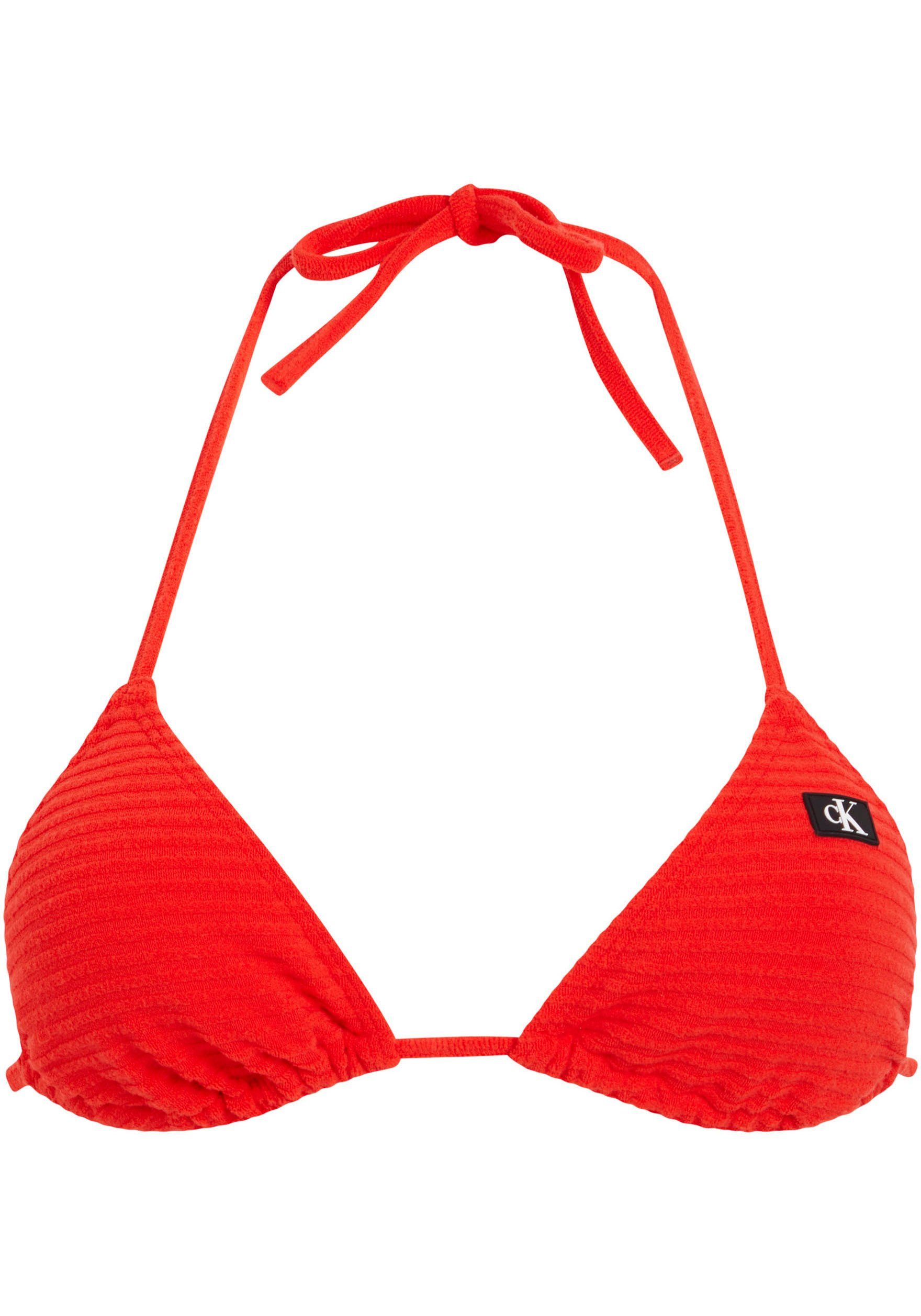 Calvin Klein Swimwear Triangel-Bikini-Top TRIANGLE-RP, gerippter mit Struktur