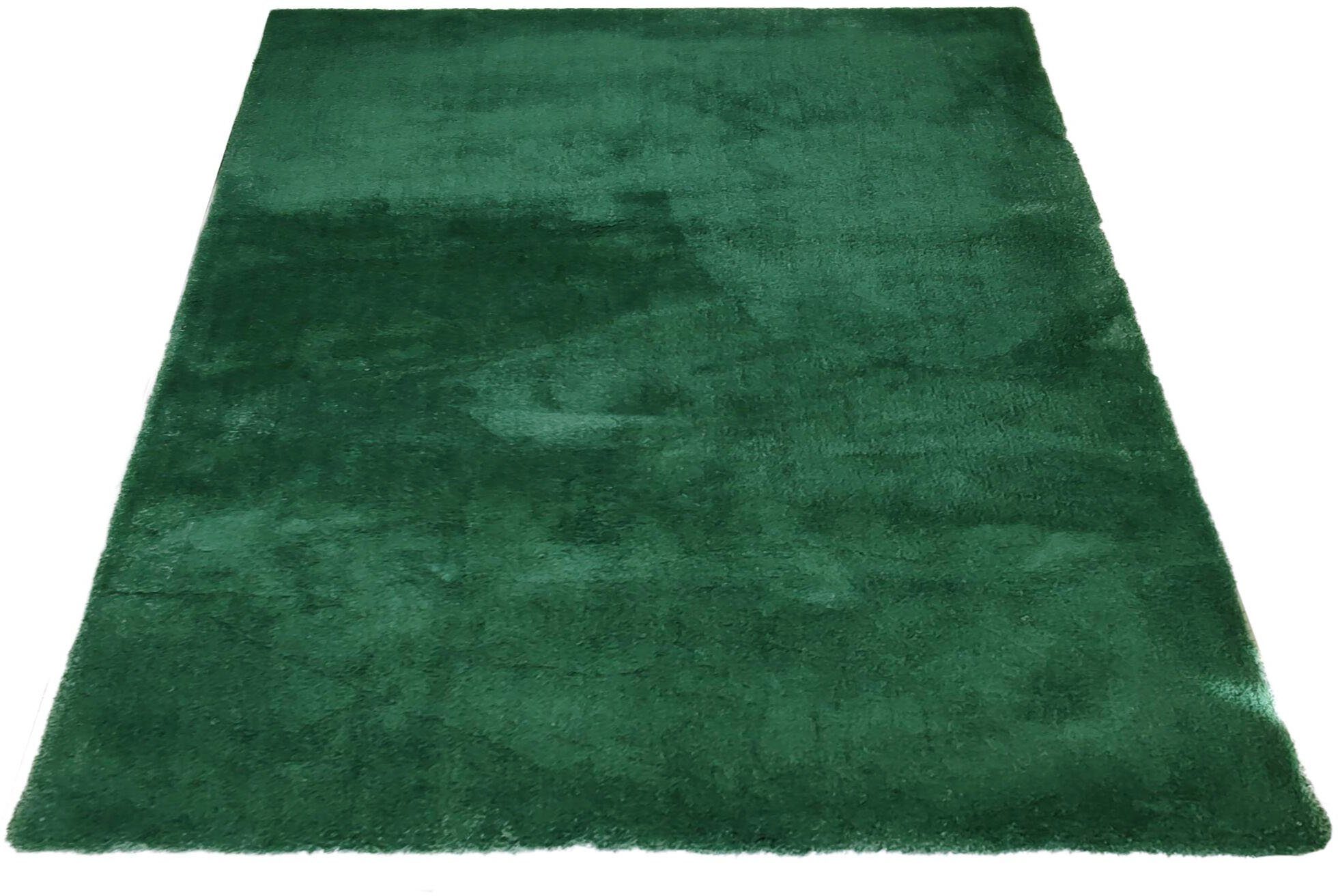 Hochflor-Teppich Microfaser Teppich Magong, my home, rechteckig, Höhe: 25 mm, Wohnzimmer, Schlafzimmer, Kinderzimmer, auch rund und als Läufer