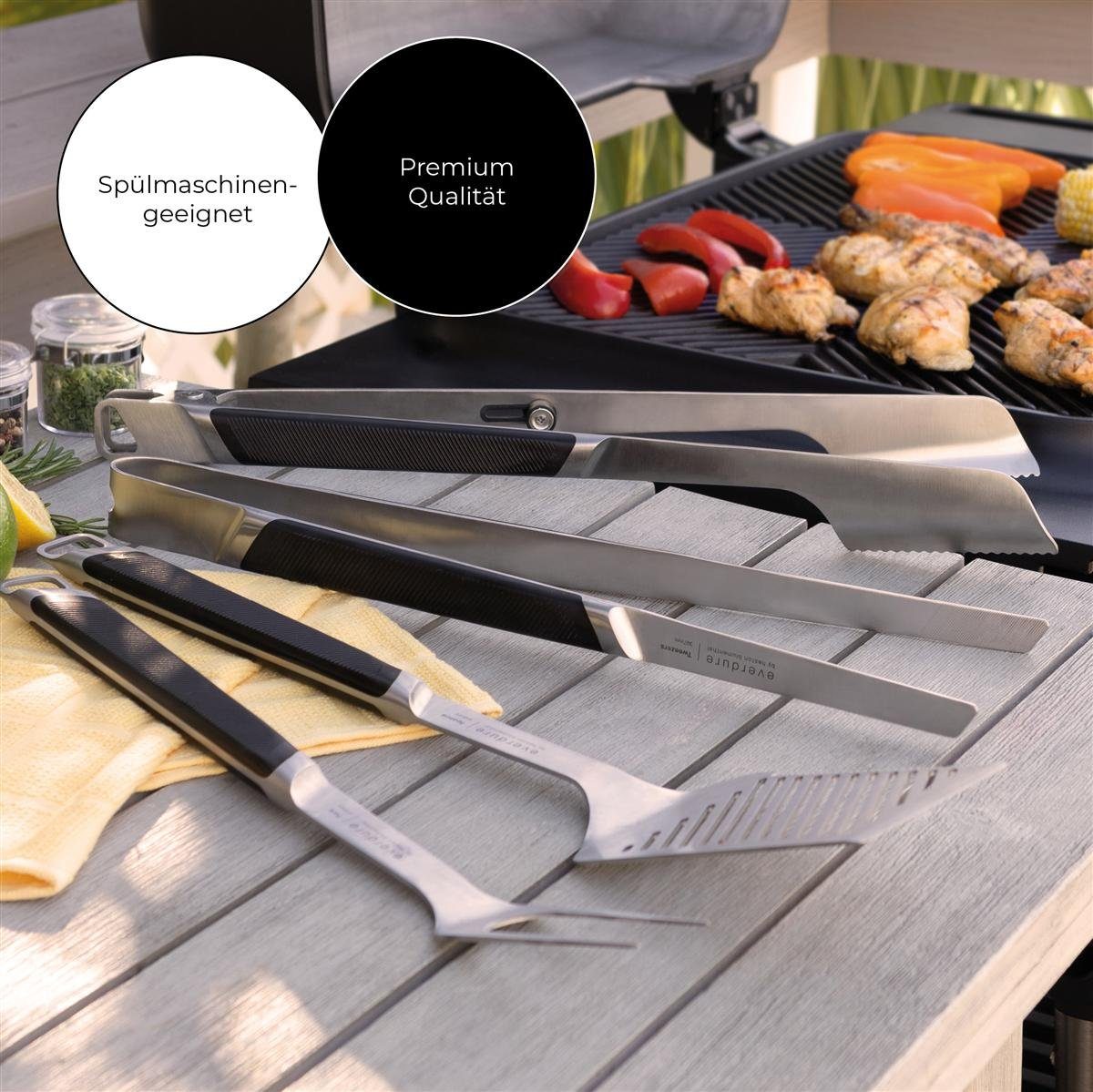 EVERDURE Grillbesteck-Set Premium XL Edelstahl Grillzange 397 mm, (Kein Set)