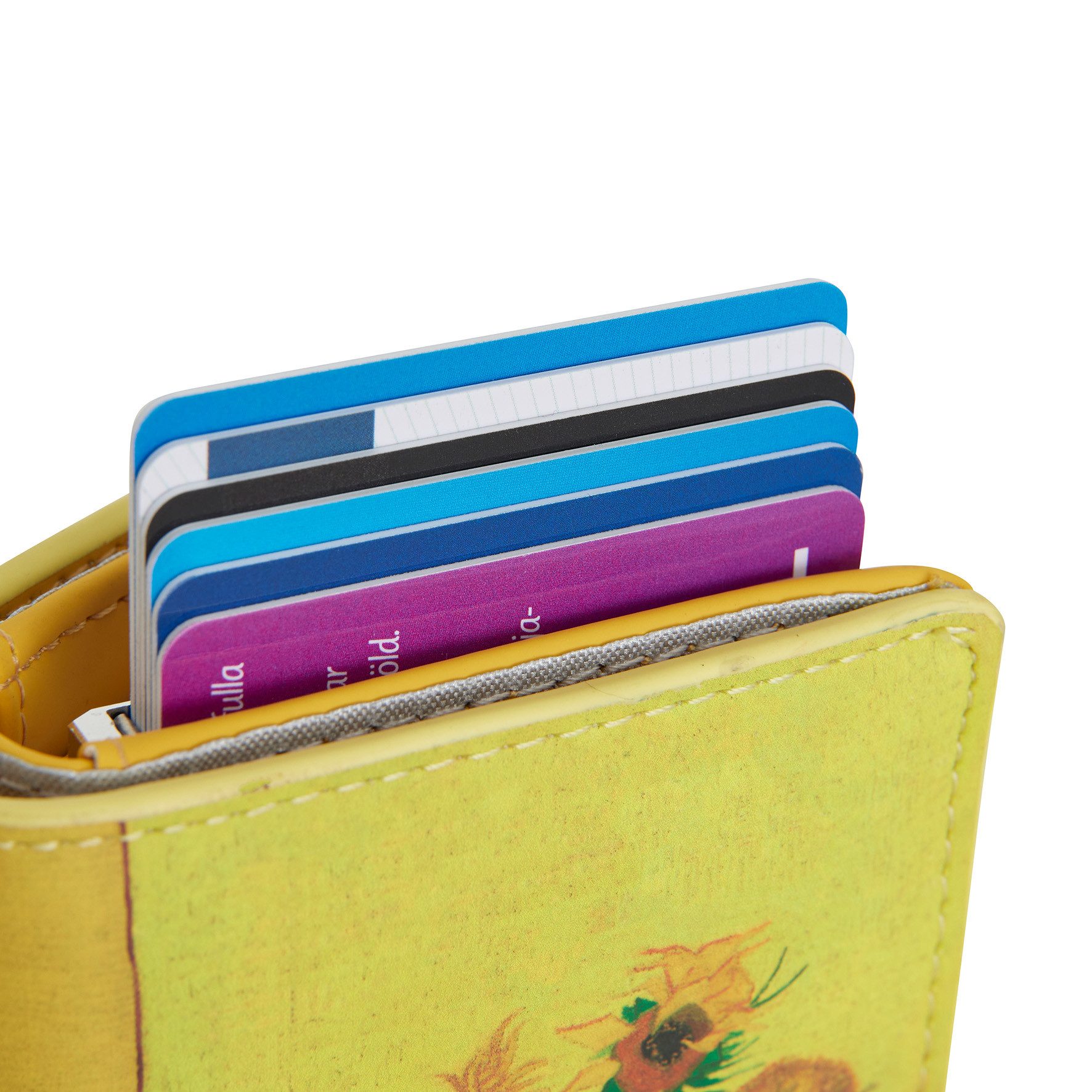NEW REBELS Geldbörse Smart Wallet – Van Gogh Sonnenblumen, Künstlerisches Portemonnaie