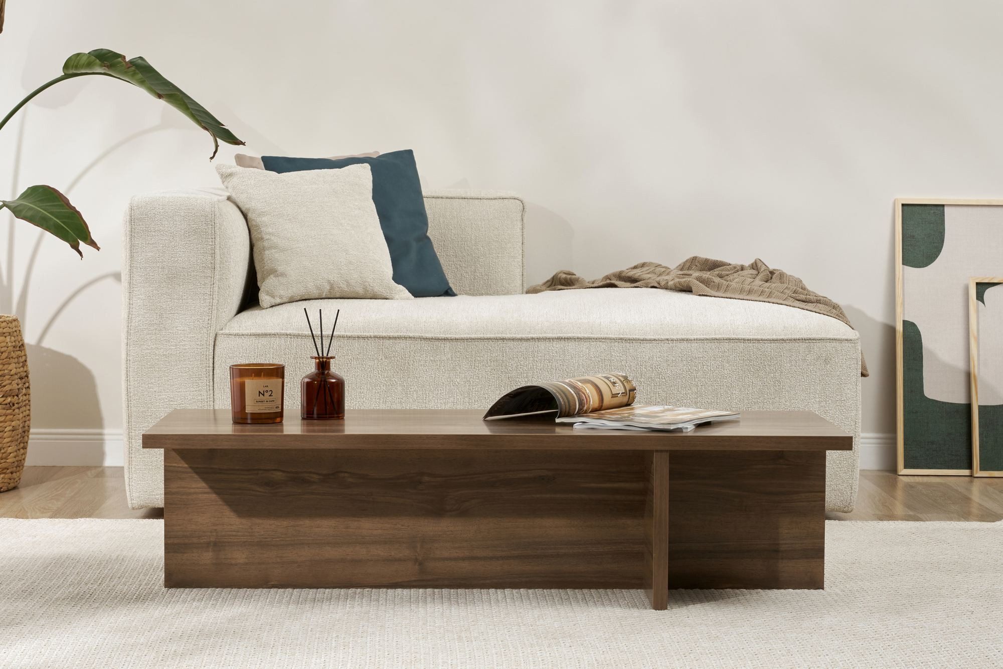 Skye Decor Couchtisch >>Harbor<< 120 x45x30 cm (1-St., 1 Couchtisch), 25 mm Materialstärke, Lowboard-Design, Minimalistisch Deko