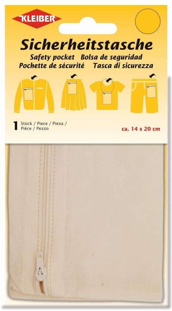 KLEIBER Handtasche KLEIBER 80187 Sicherheitstasche 140 x 200 mm schwarz