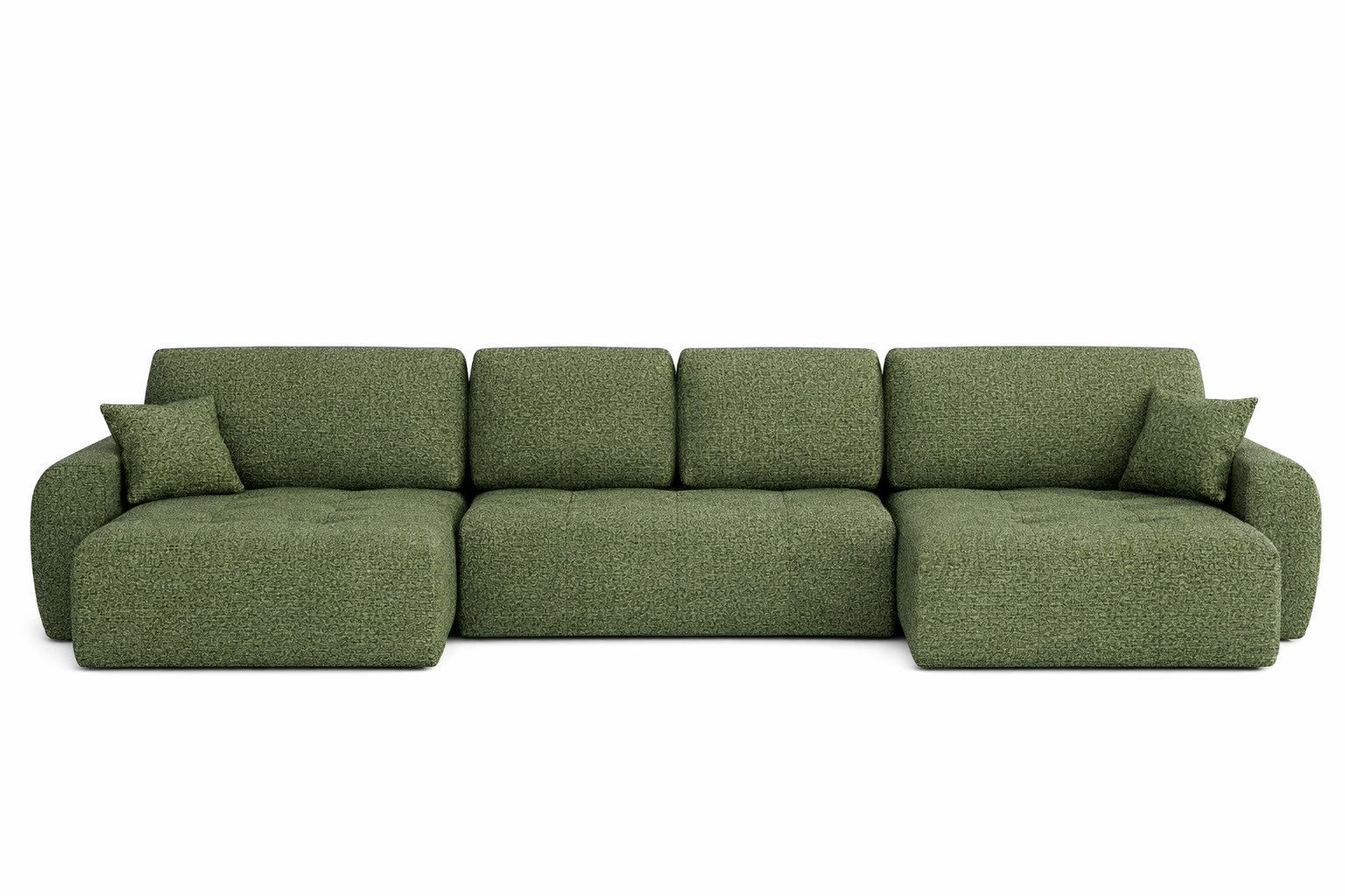 Kaiser Möbel Ecksofa mit Schlaffunktion und Bettkasten, Chenille-Stoff Artico, Ivo UXL, Hoher Sitz- und Schlafkomfort,Strapazierfähiger Chenille-Stoff