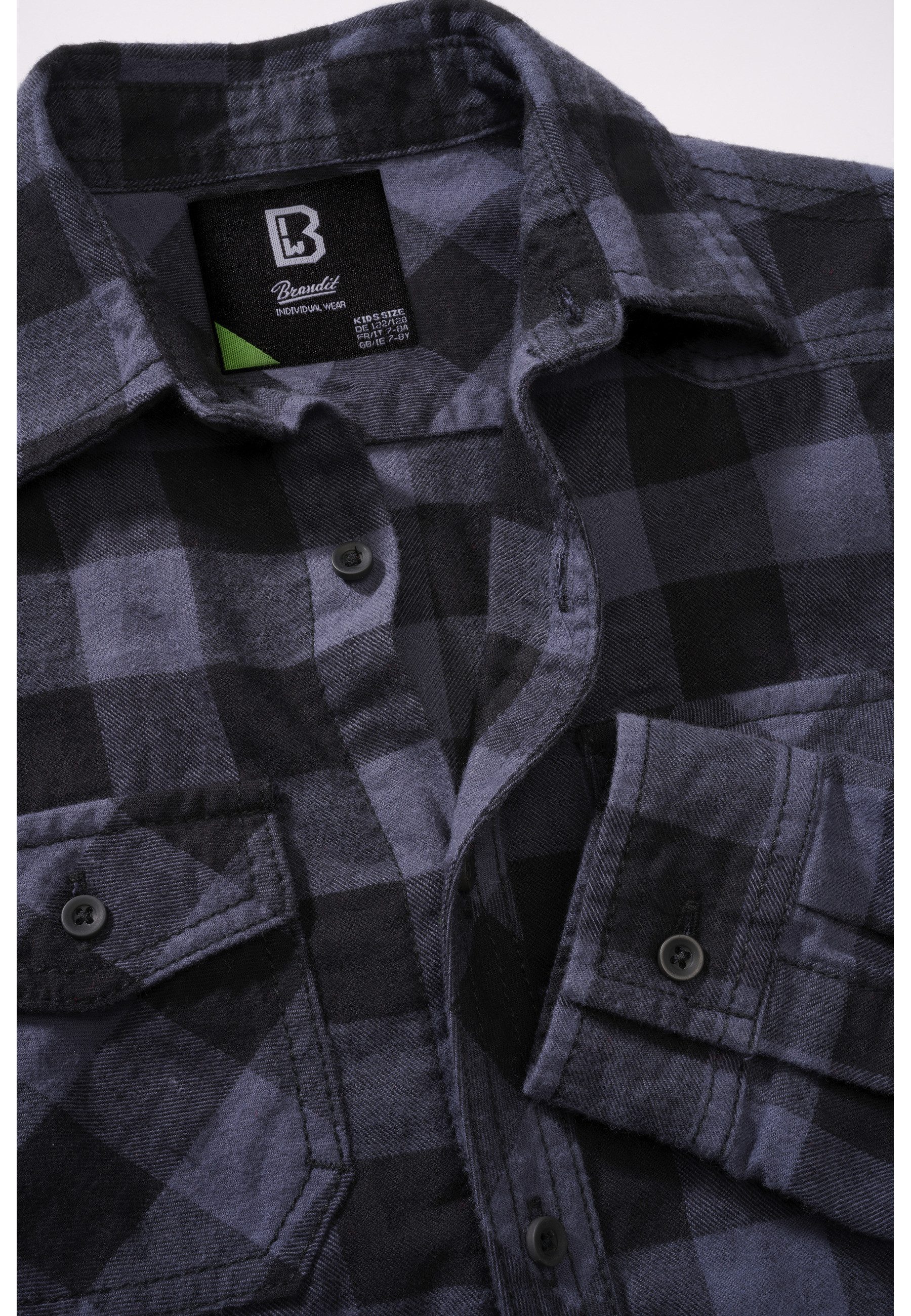 Brandit Langarmhemd Brandit Unisex Checkshirt Kids (1-tlg) – Bild 2 von 5
