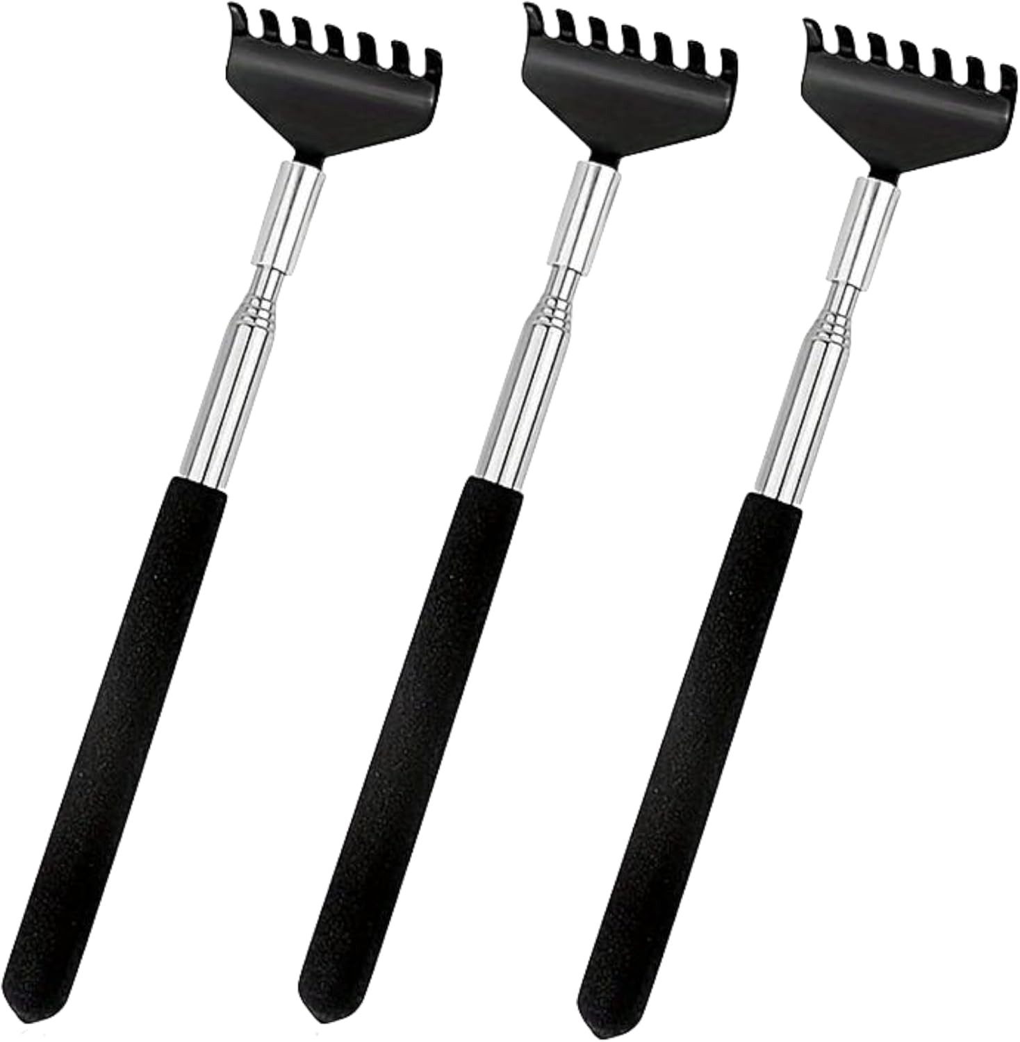HaushaltO Массажная щетка 3er Rückenkratzer Set - Stabil & ausziehbar mit breiter Kratzfläche, 3er Set, 3-tlg., ausziehbar