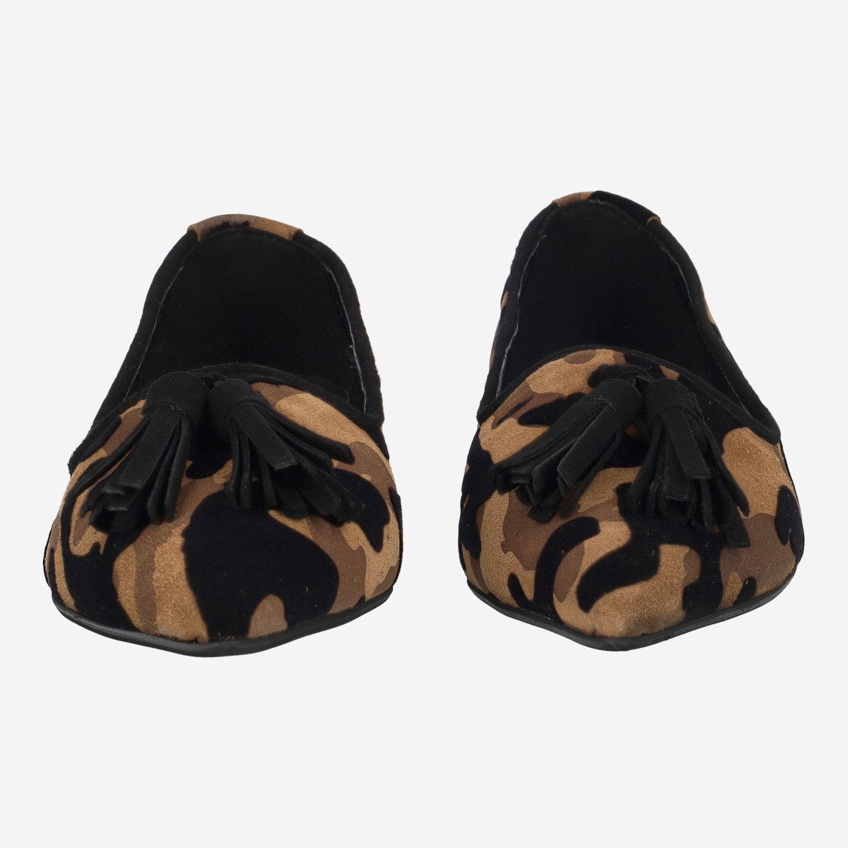 Lüke Schuhe Lüke Schuhe SKYE CUORO / NERO, Ballerina, Braun, Camouflage, Damen Ballerina