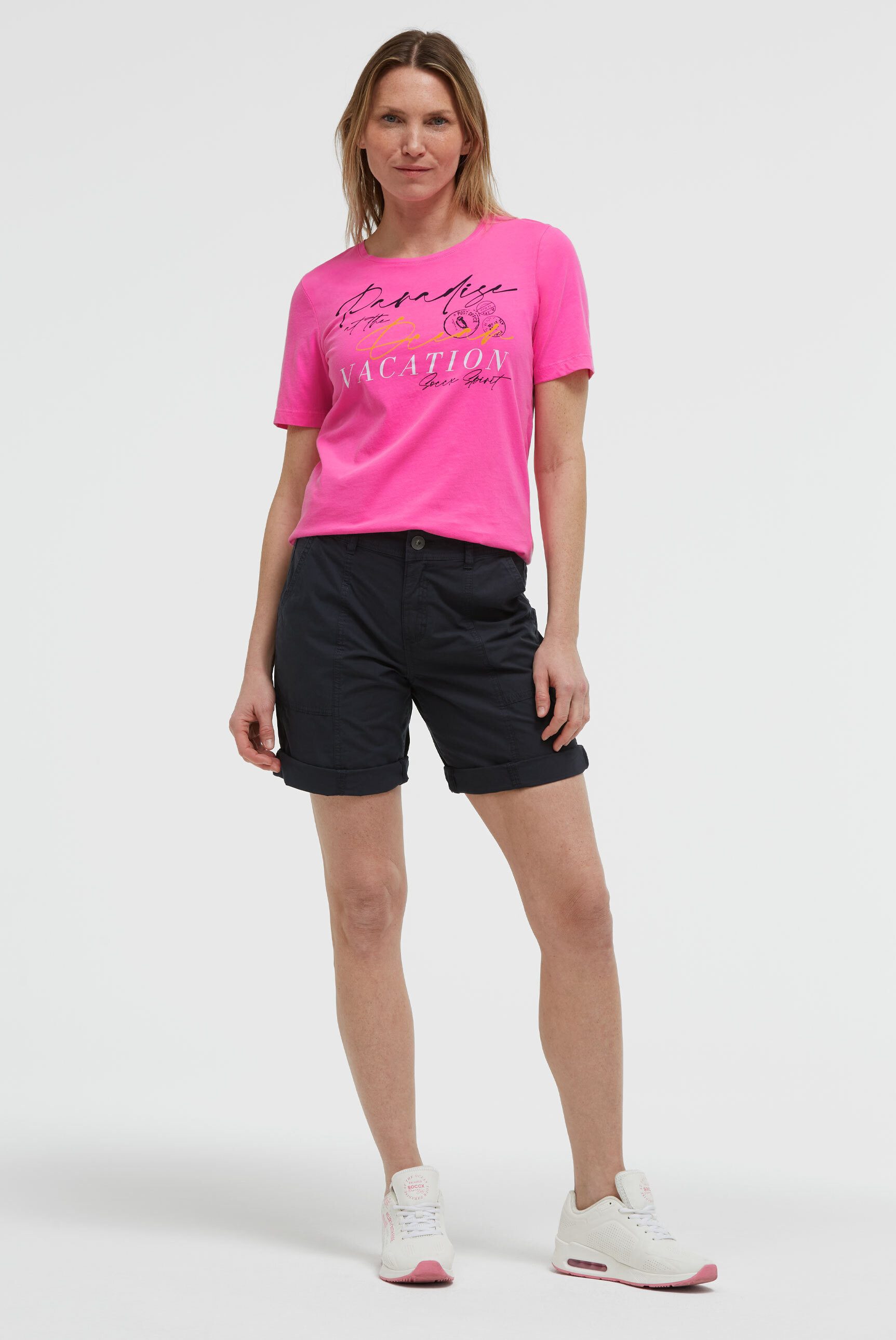 SOCCX Shorts mit Turn-Up-Saum