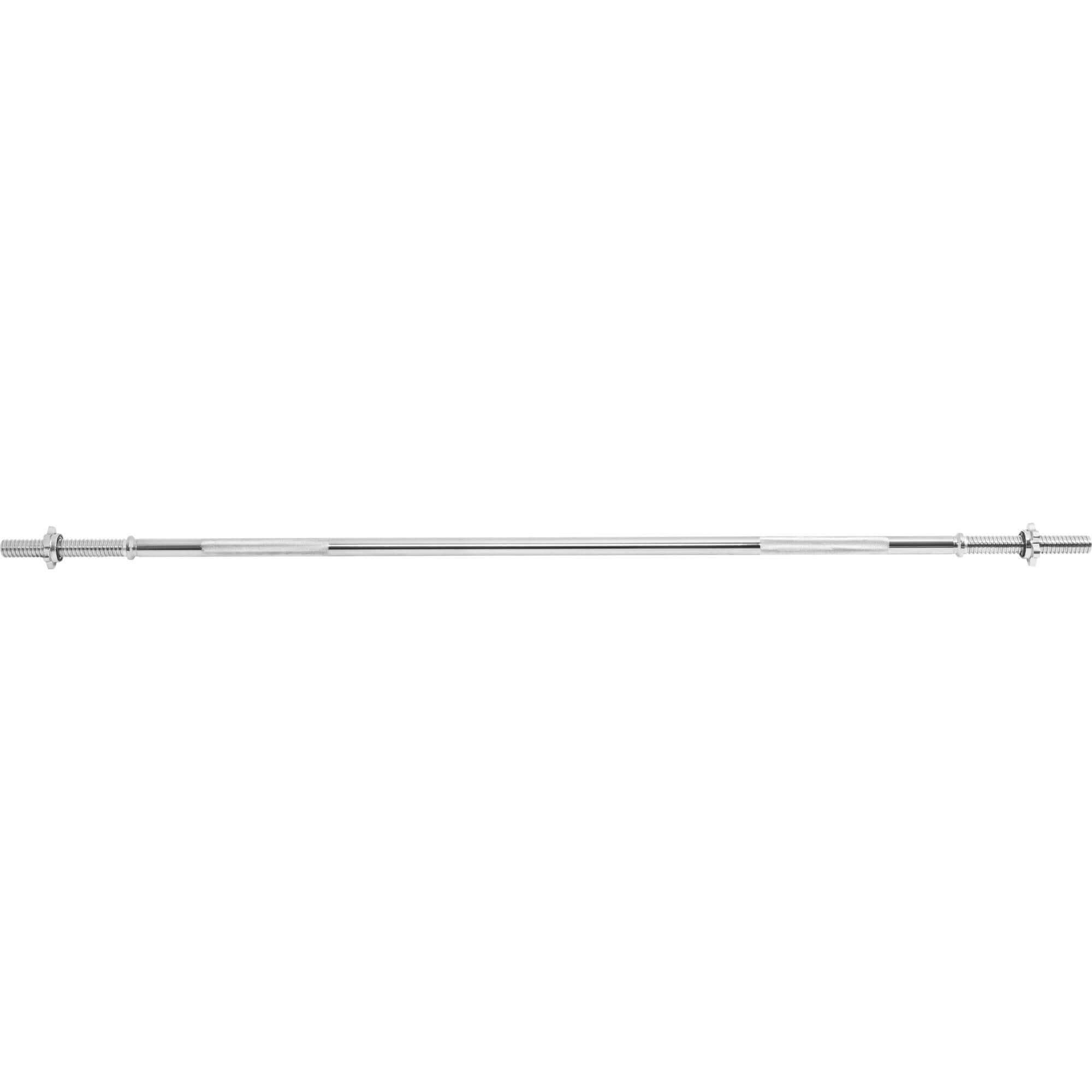 GORILLA SPORTS Langhantelstange 170cm, Ø 30mm, bis 200kg, mit 2 Sternverschlüssen, Gerändelt, Chrom, (1-tlg)