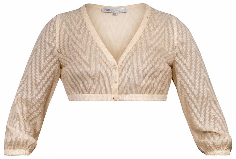 Madame Marie Dirndlbluse Dirndlbluse Solindra taupe