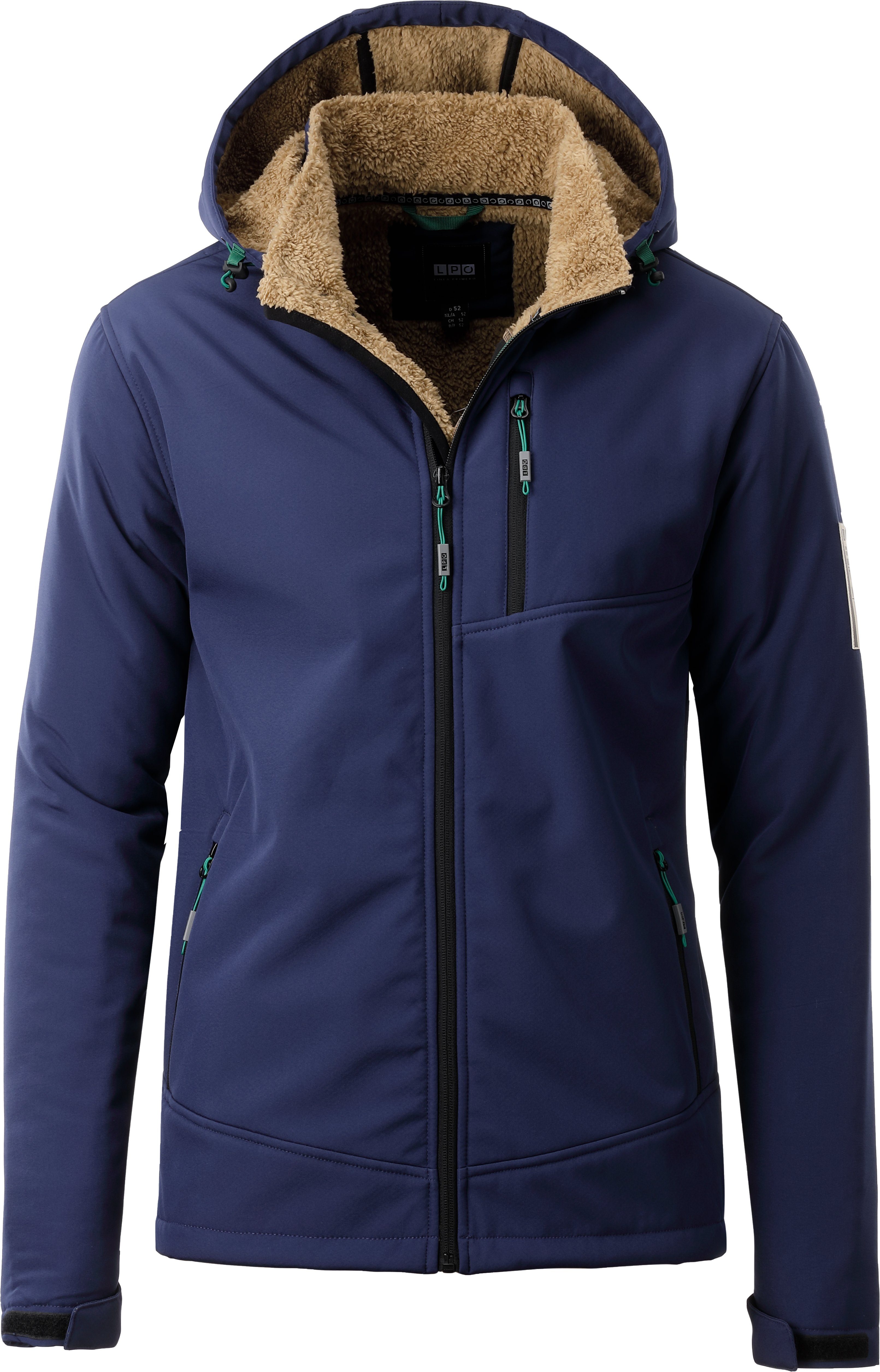 DEPROC Active Softshelljacke LOGAN MEN II CS auch in Großen Größen erhältlich. mit abnehmbarer Kapuze